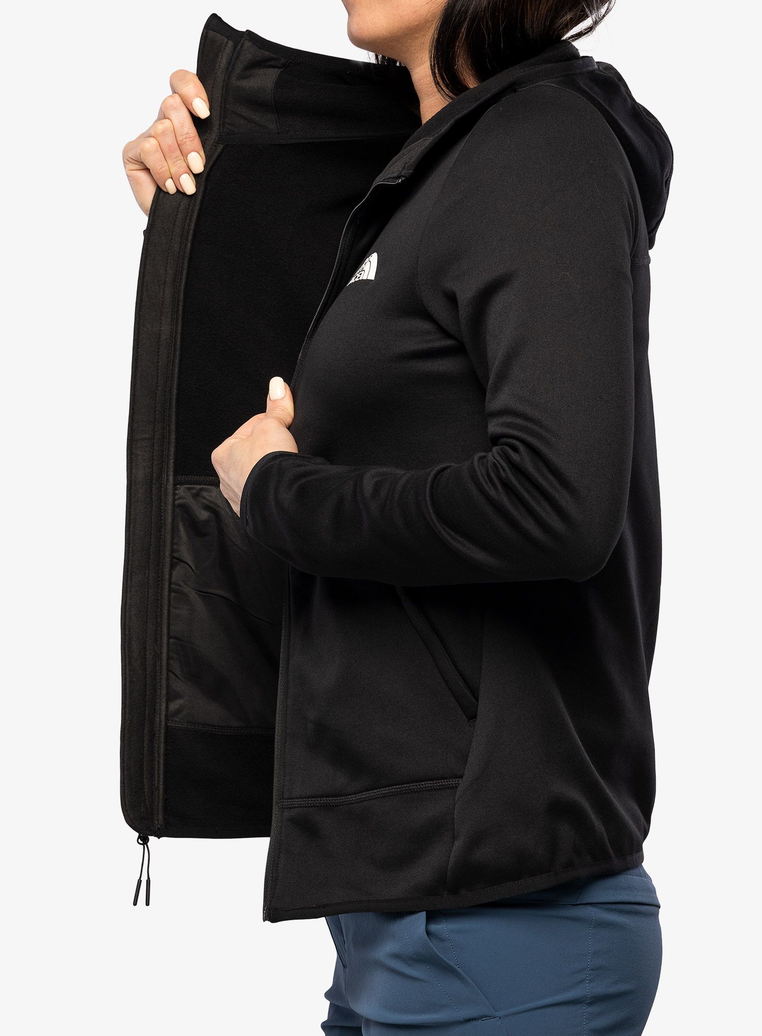 Ženska jopica z zadrgo The North Face Canyonlands Hoodie - tnf black