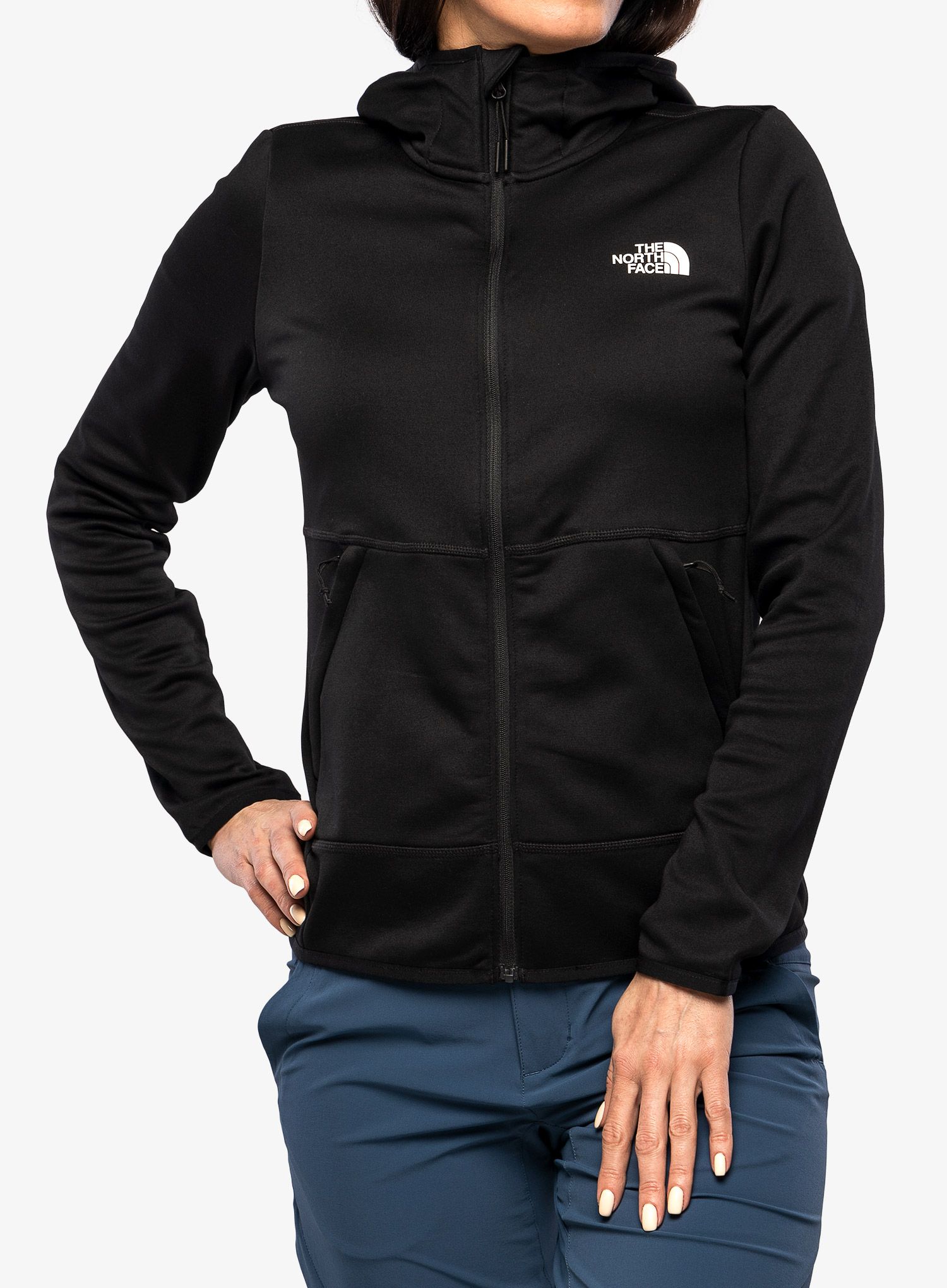 Ženska jopica z zadrgo The North Face Canyonlands Hoodie - tnf black