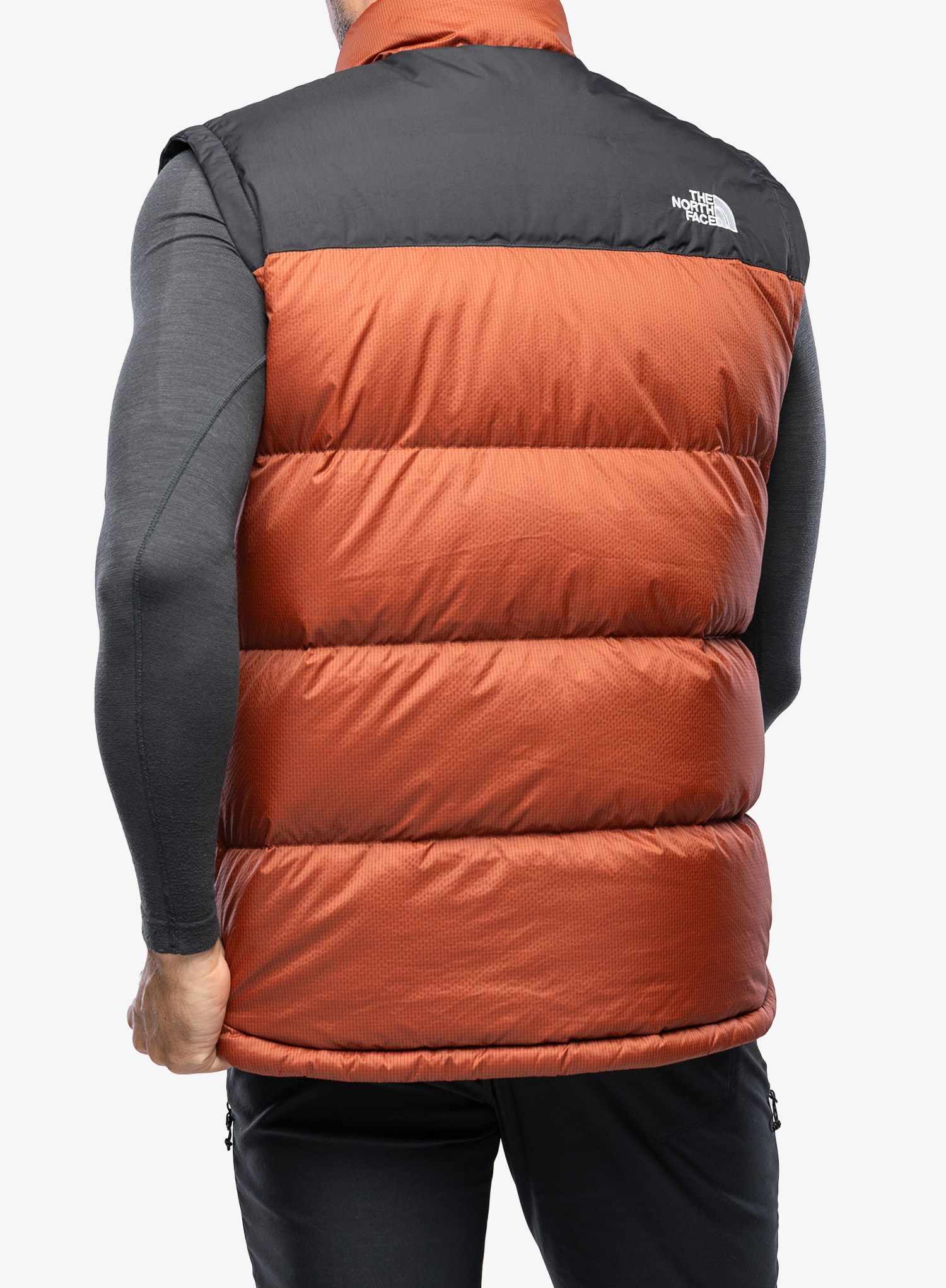 Podložen brezrokavnik The North Face Diablo Down Vest - brown/black