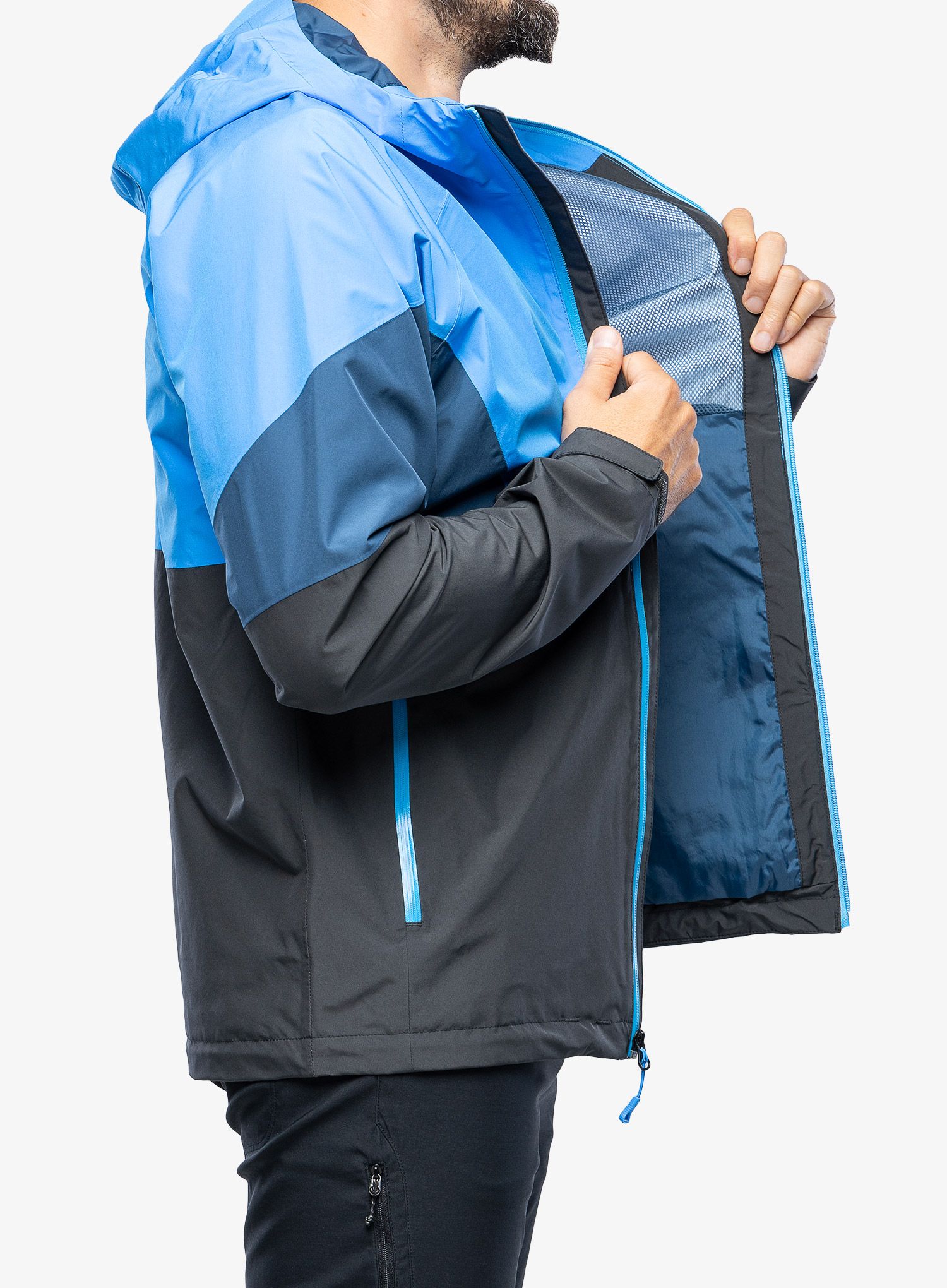 Nepremočljiva jakna The North Face Lightning Jacket - grey/optic blue
