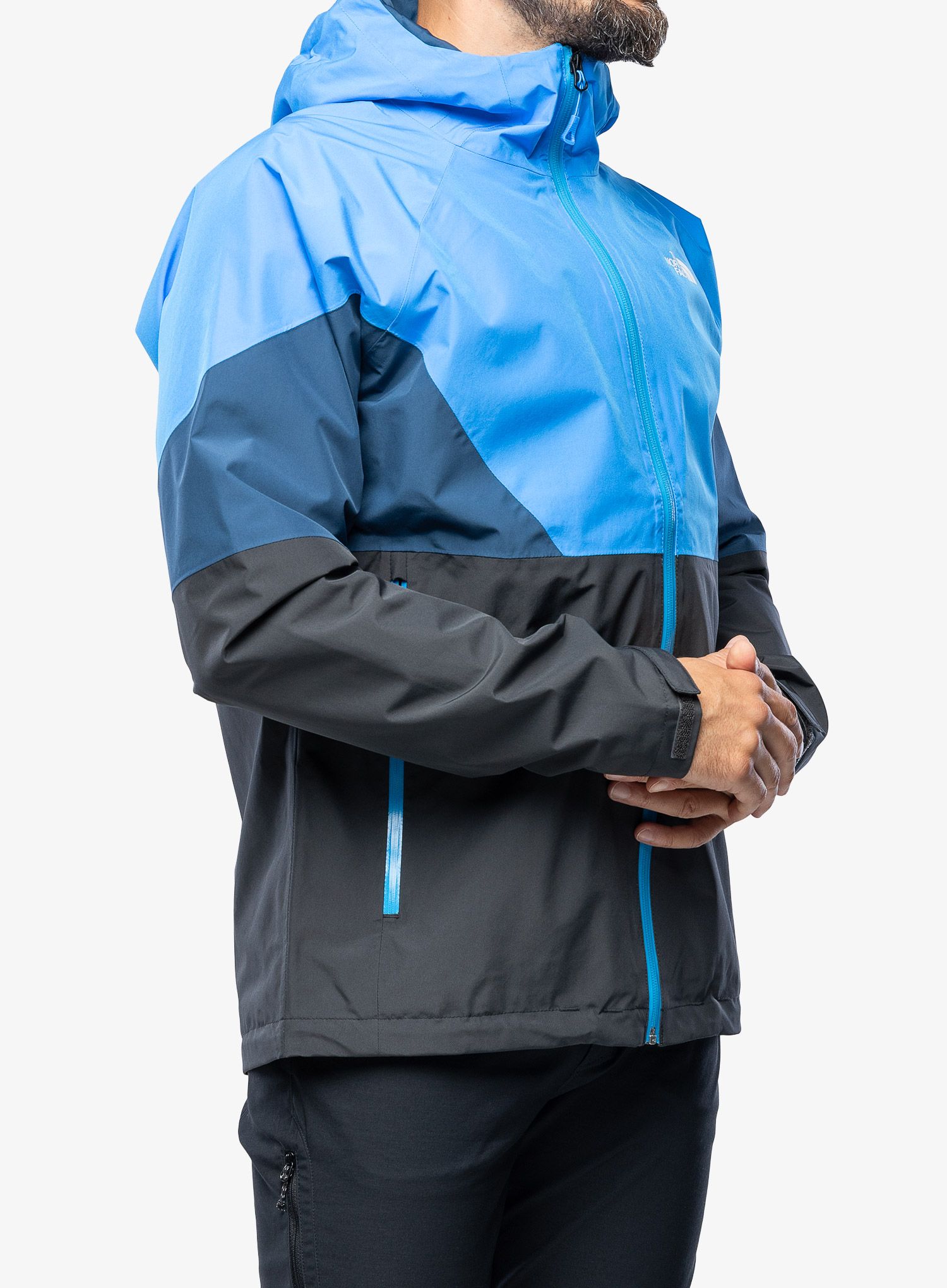 Nepremočljiva jakna The North Face Lightning Jacket - grey/optic blue