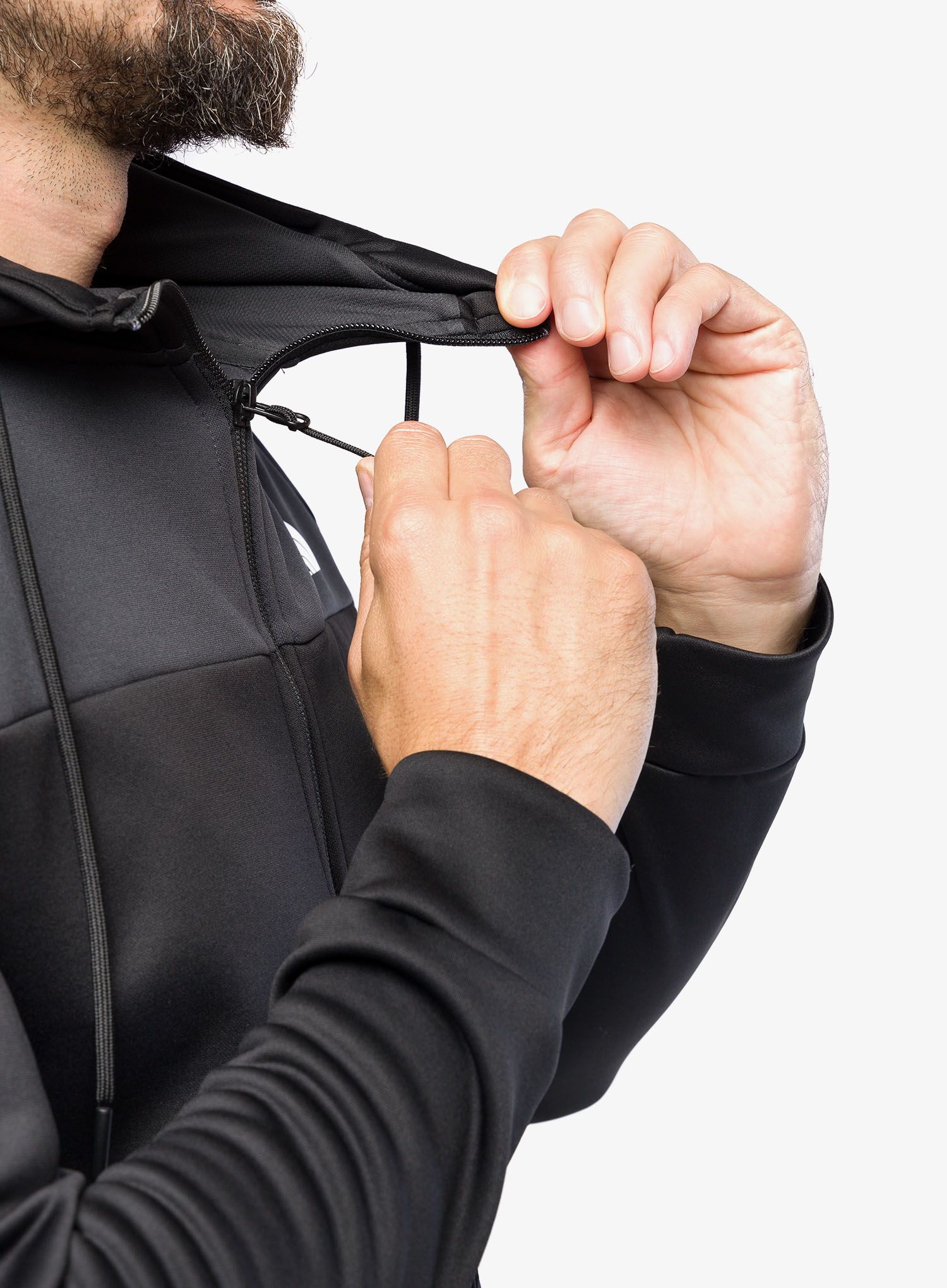 Jopica na zadrgo The North Face Reaxion Fleece F/Z Hoodie - black/grey