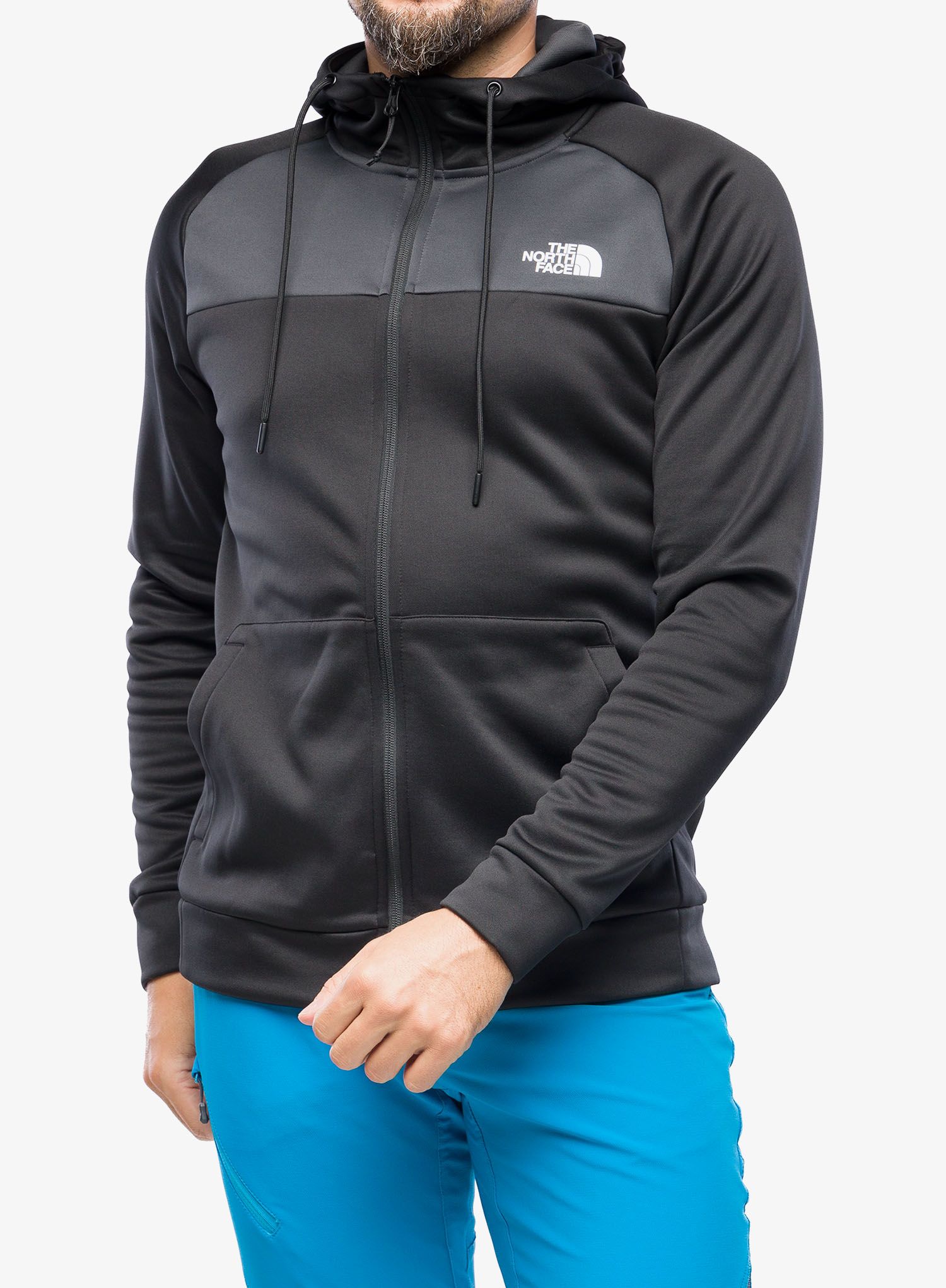 Jopica na zadrgo The North Face Reaxion Fleece F/Z Hoodie - black/grey