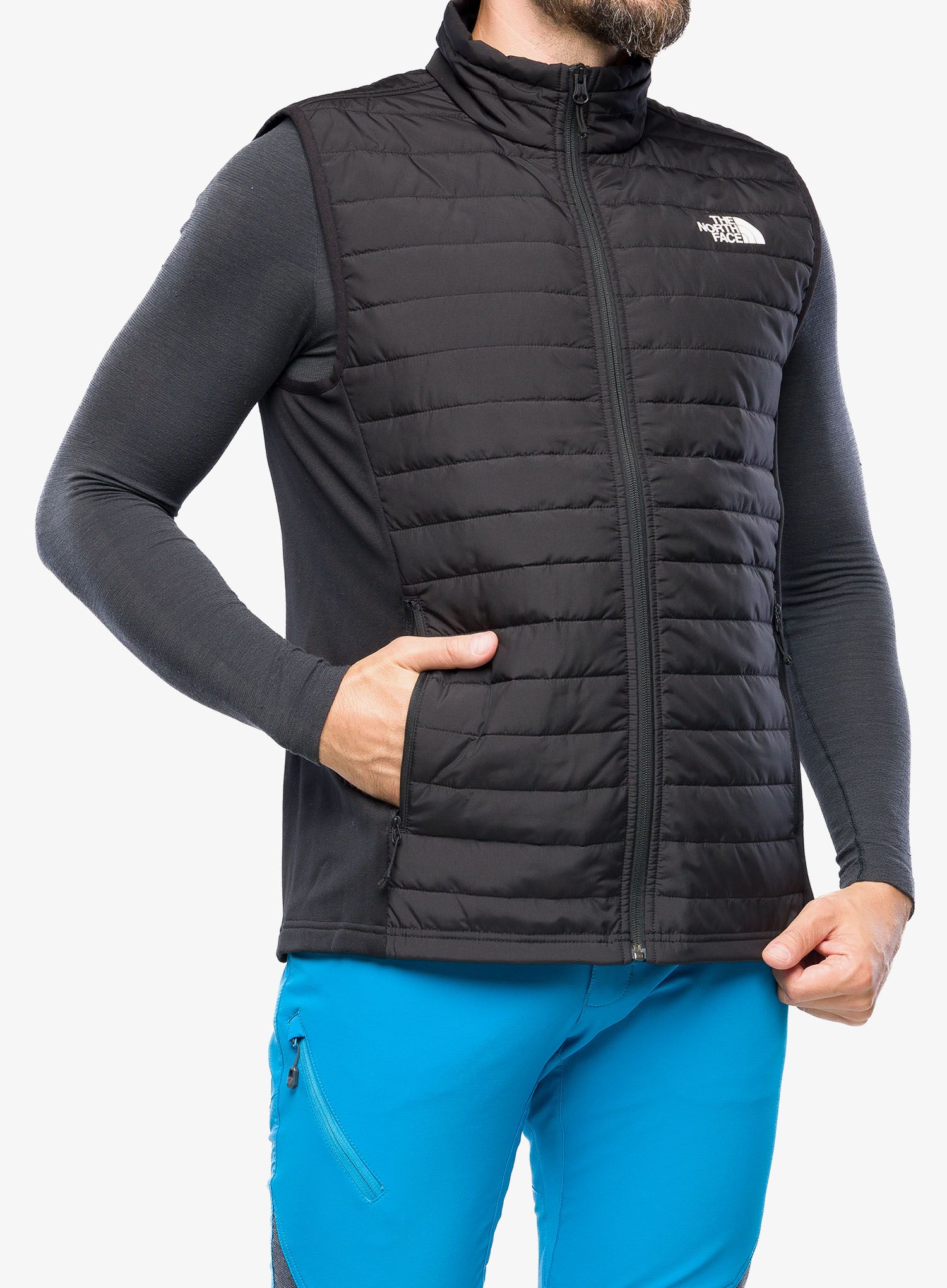 Podložen brezrokavnik The North Face Canyonlands Hybrid Vest - tnf black