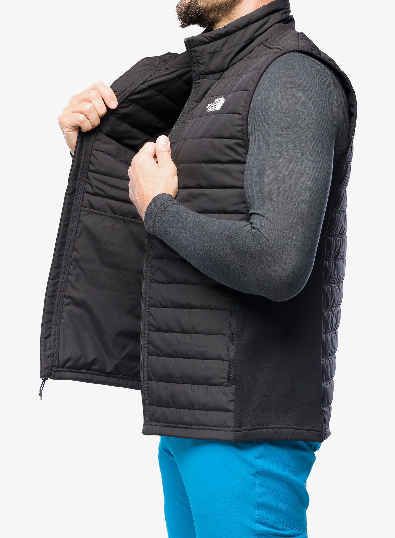 Podložen brezrokavnik The North Face Canyonlands Hybrid Vest - tnf black
