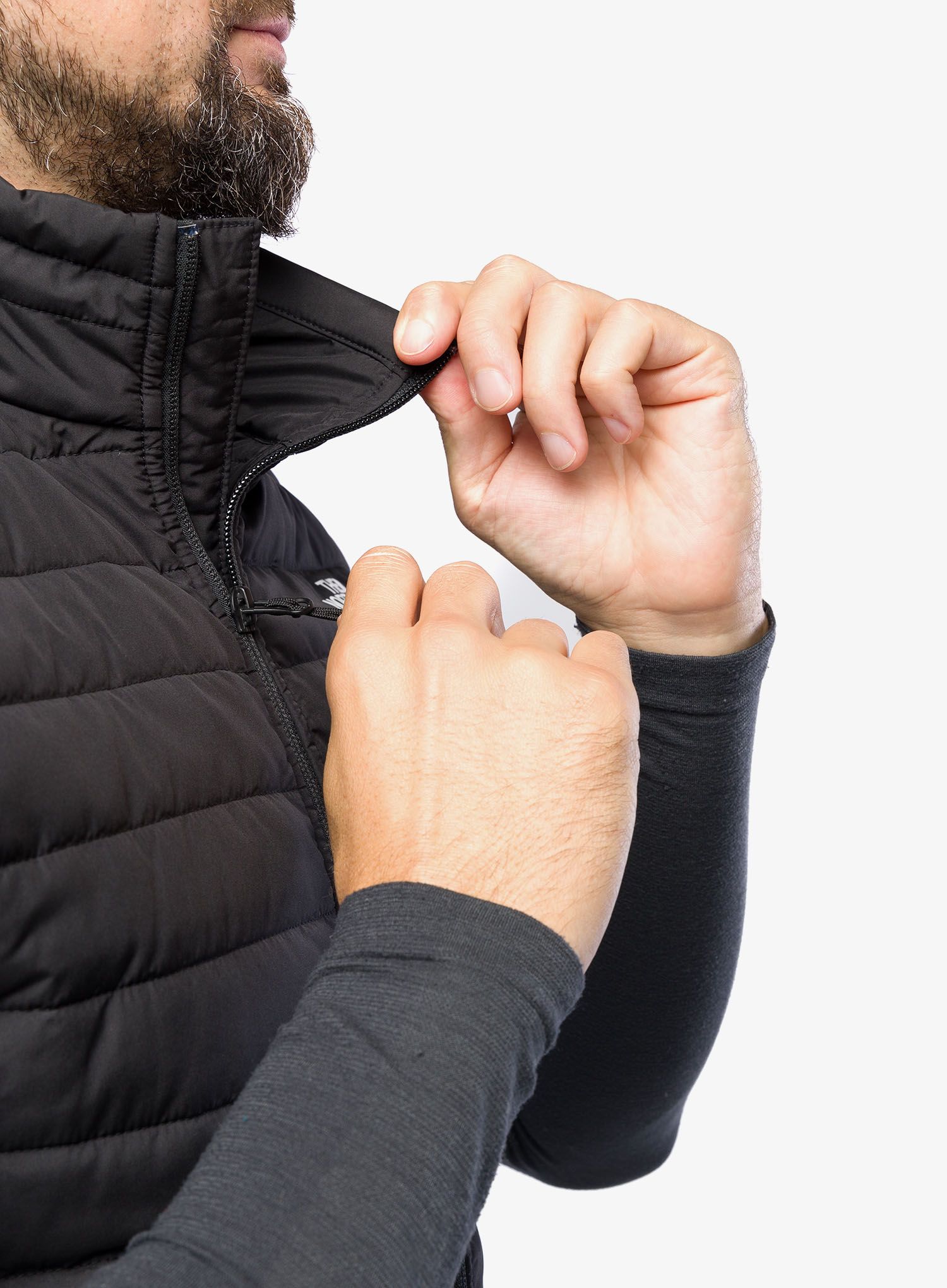 Podložen brezrokavnik The North Face Canyonlands Hybrid Vest - tnf black