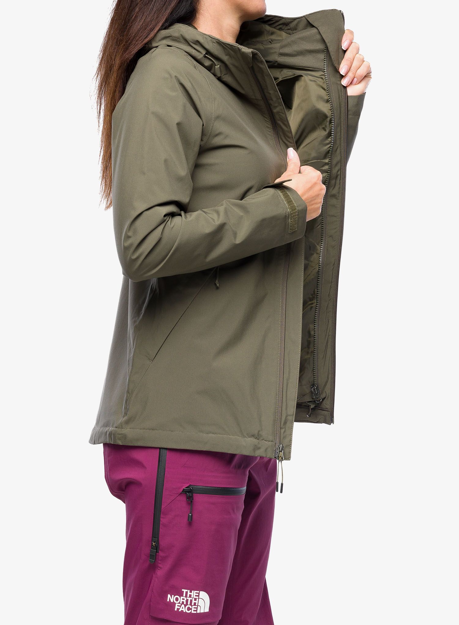 Ženska jakna 3 v 1 The North Face Carto Triclimate Jacket - taupe green