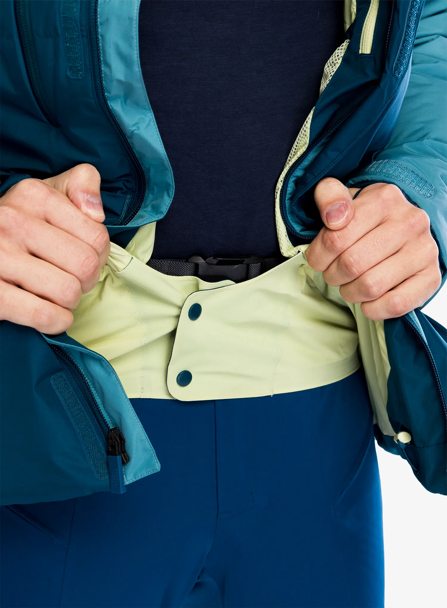Smučarska jakna The North Face Corefire Down Windstopper Jacket - midnight petrol/algae blue