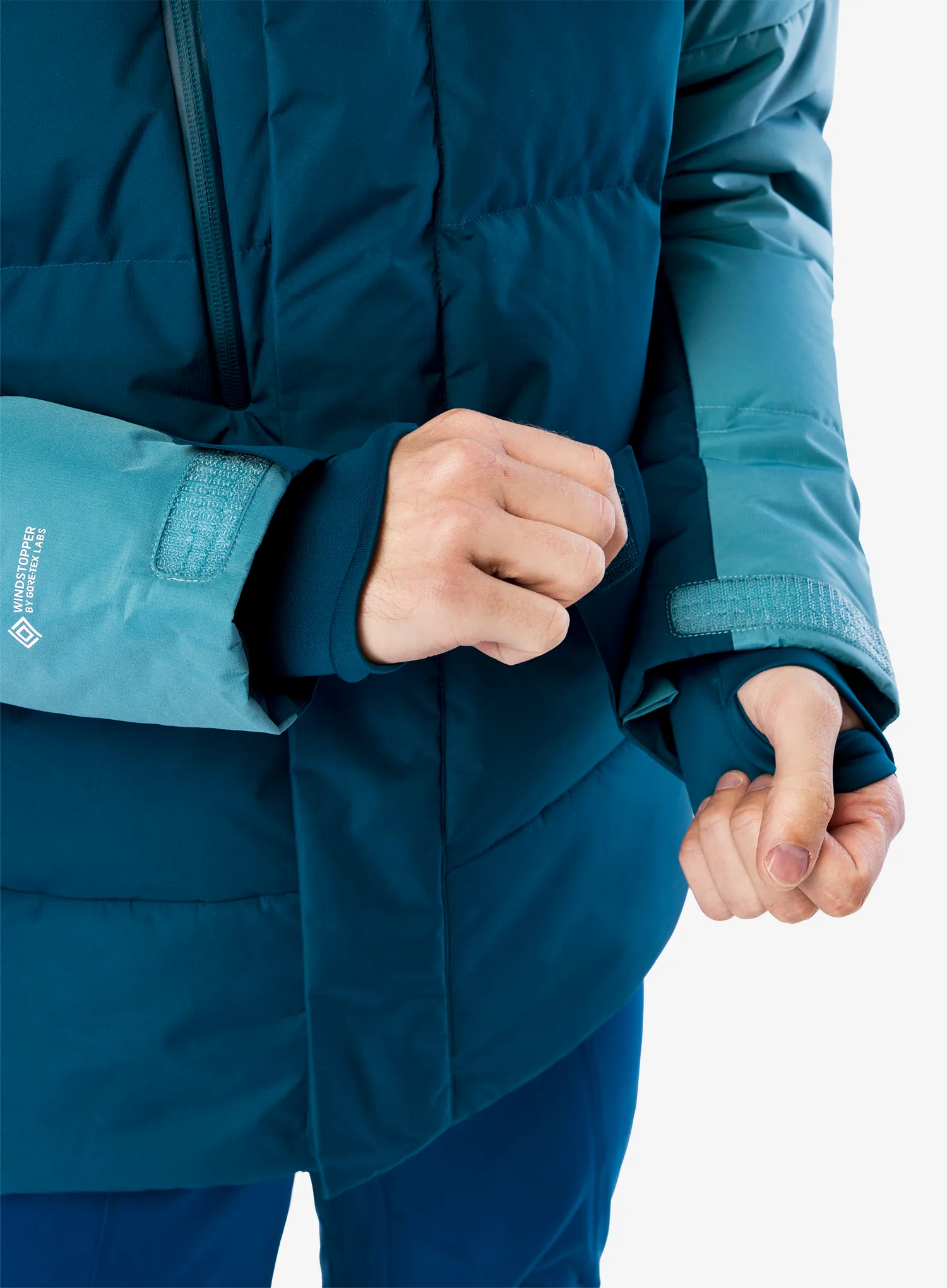 Smučarska jakna The North Face Corefire Down Windstopper Jacket - midnight petrol/algae blue