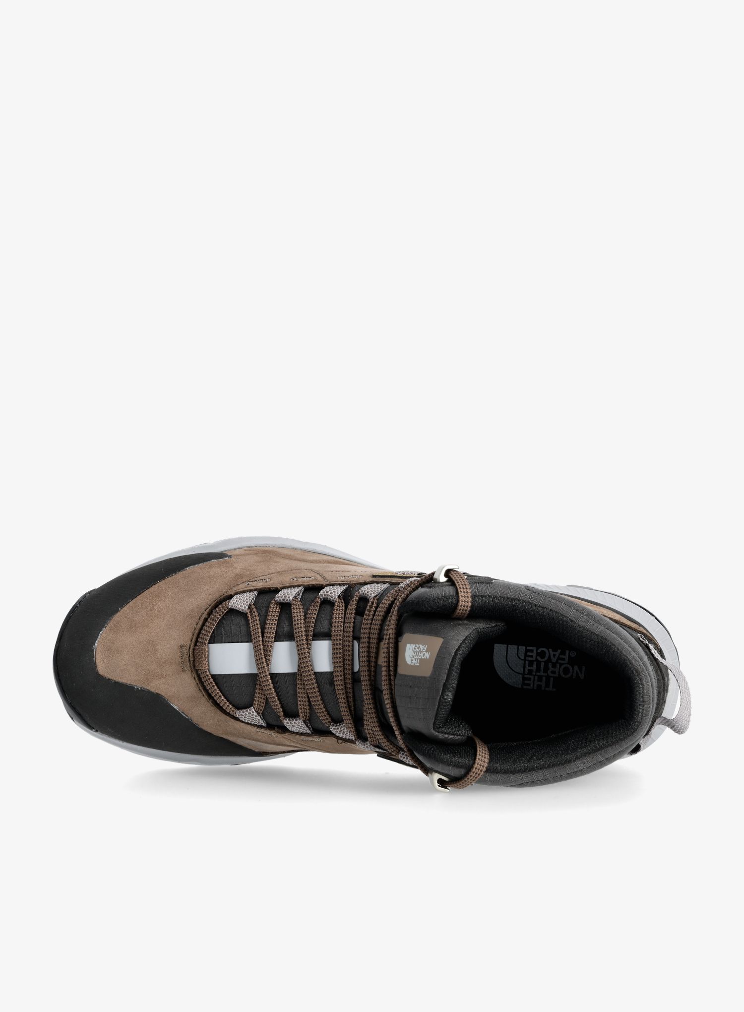 Moški pohodniški čevlji The North Face Cragstone Leather Mid WP - brown/grey