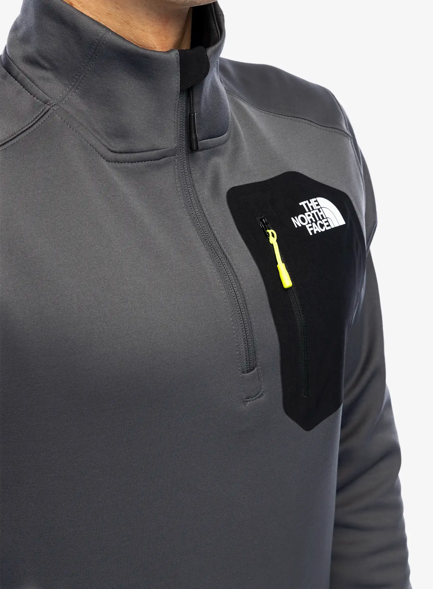 Puloverji brez kapuce The North Face Crest 1/4 Zip - anthracite grey/tnf black