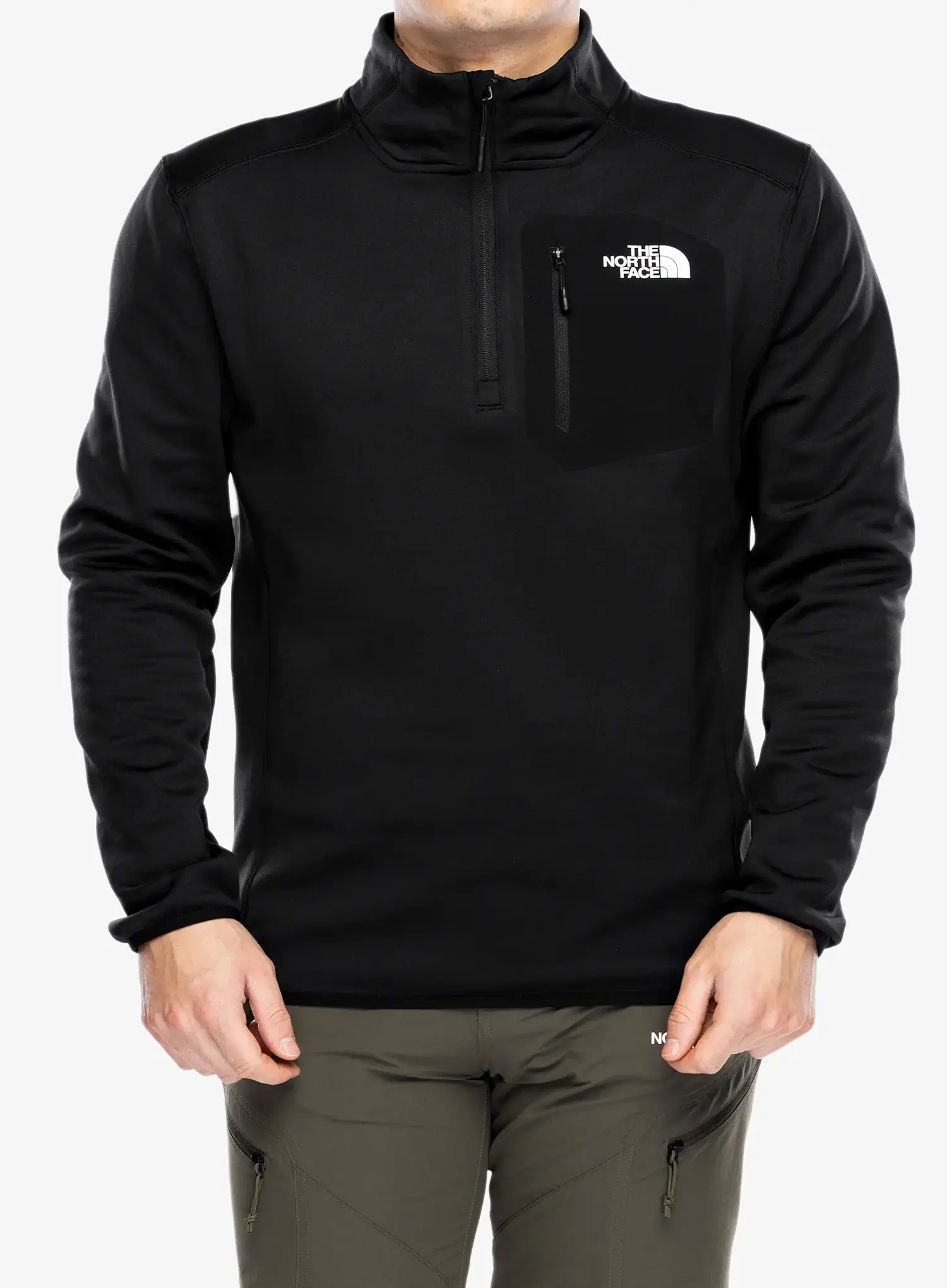 Puloverji brez kapuce The North Face Crest 1/4 Zip - tnf black
