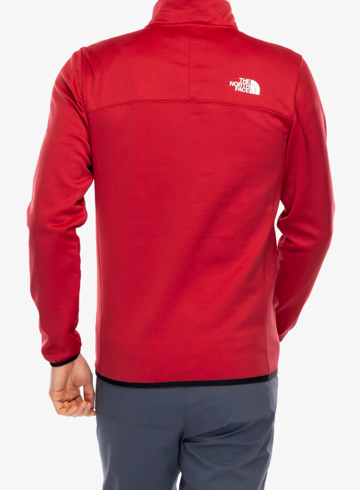 Flis The North Face Crest FZ - garnet red/tnf black