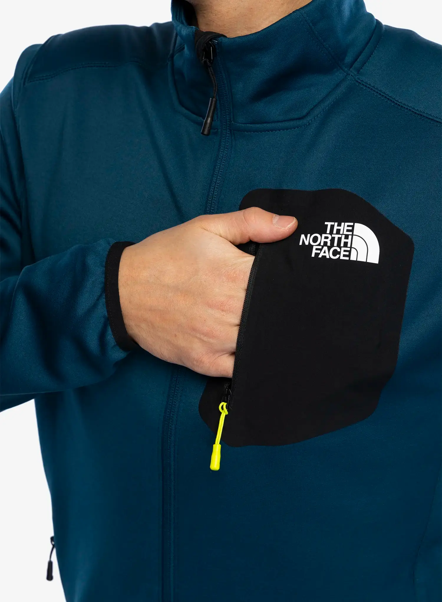 Flis The North Face Crest FZ - midnight petrol/tnf black