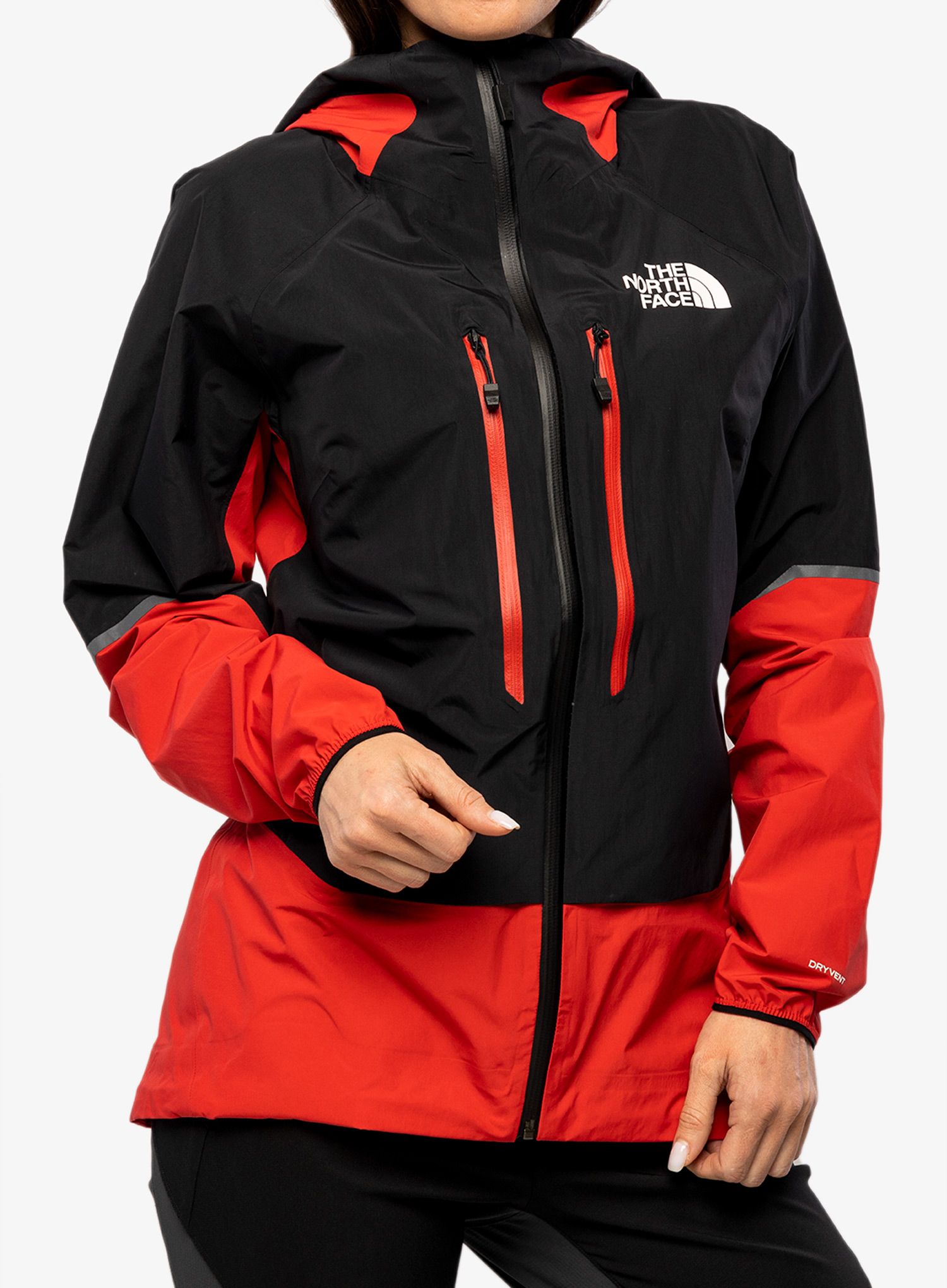 Ženska jakna za turno smučanje The North Face Dawn Turn 2.5 Cordura Shell - tnf black/tnf red