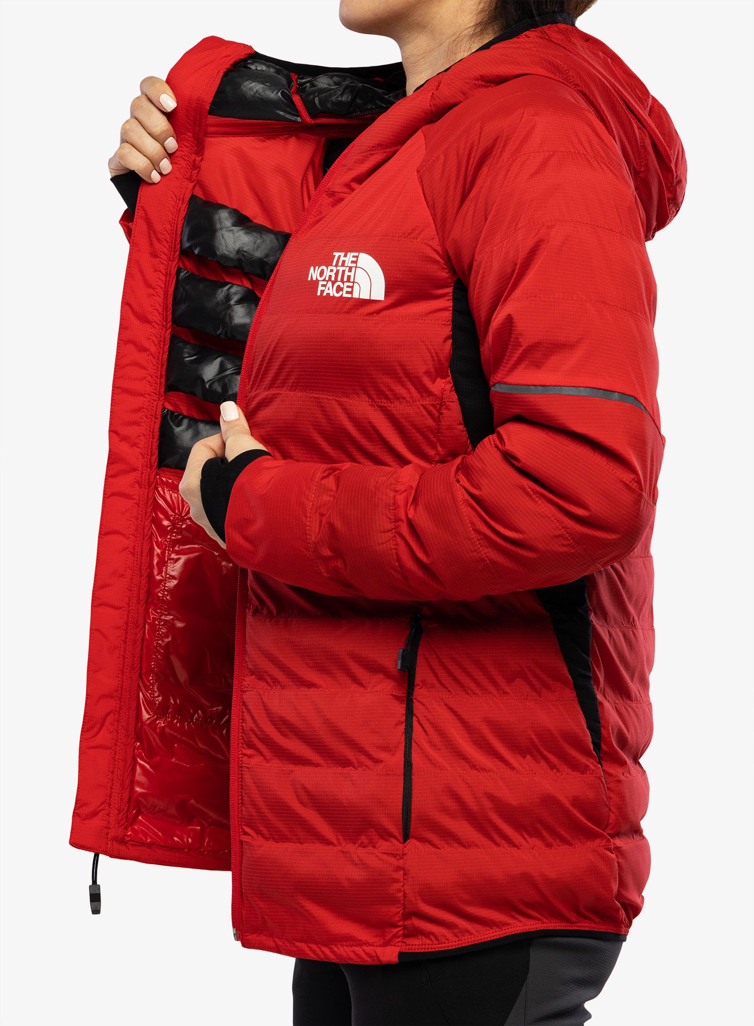 Ženska jakna The North Face Dawn Turn 50/50 Synthetic - tnf red/asphalt grey