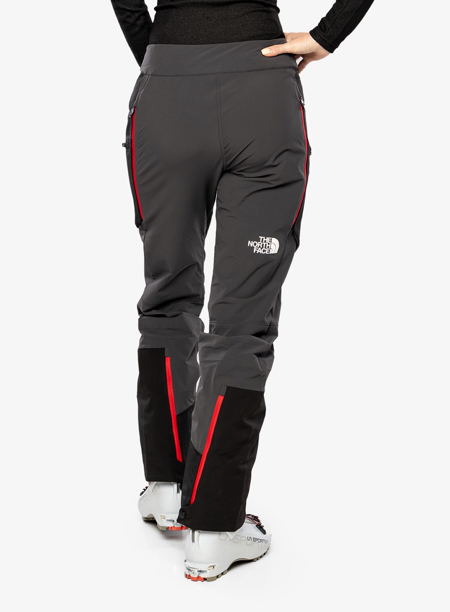 Ženske hlače za turno smučanje The North Face Dawn Turn Hybrid Pant - asphaltgrey/tnfblk/tnfblk