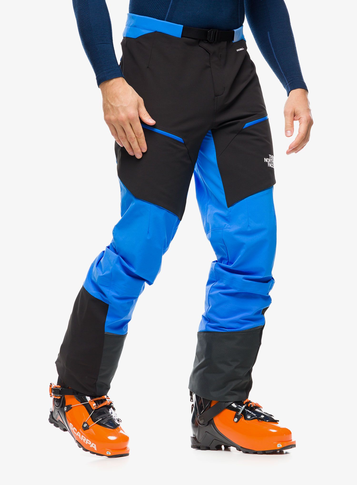 Hlače za turno smučanje The North Face Dawn Turn Hybrid Pant - optic blue/black