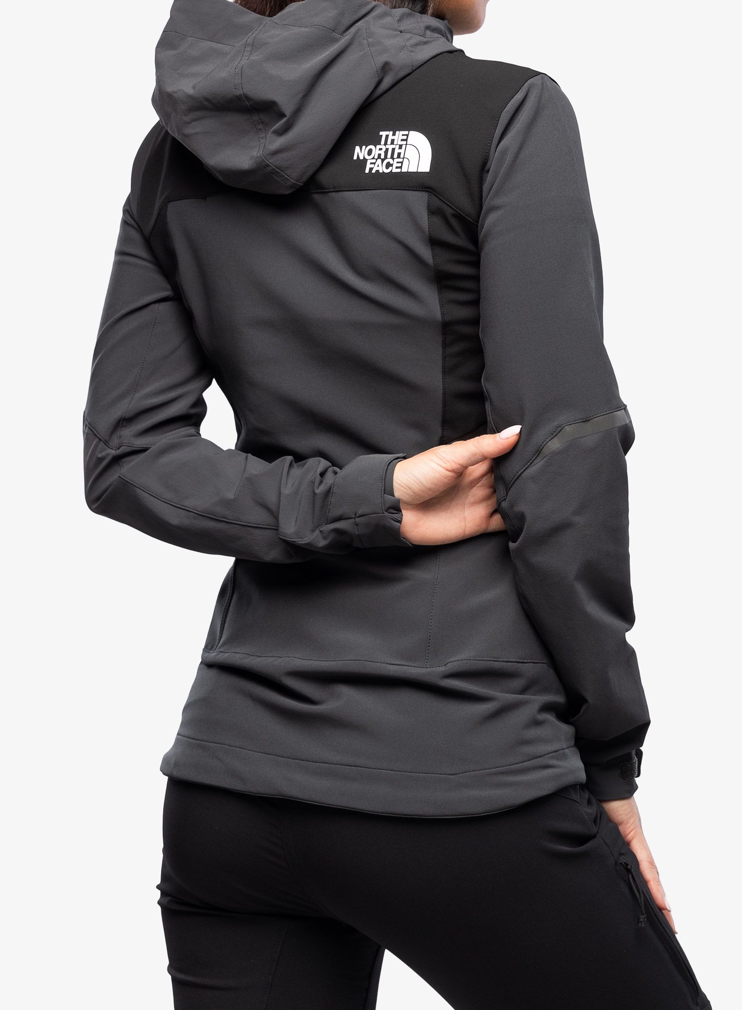 Ženski softshell The North Face Dawn Turn Hybrid Softshell Jacket - grey/black