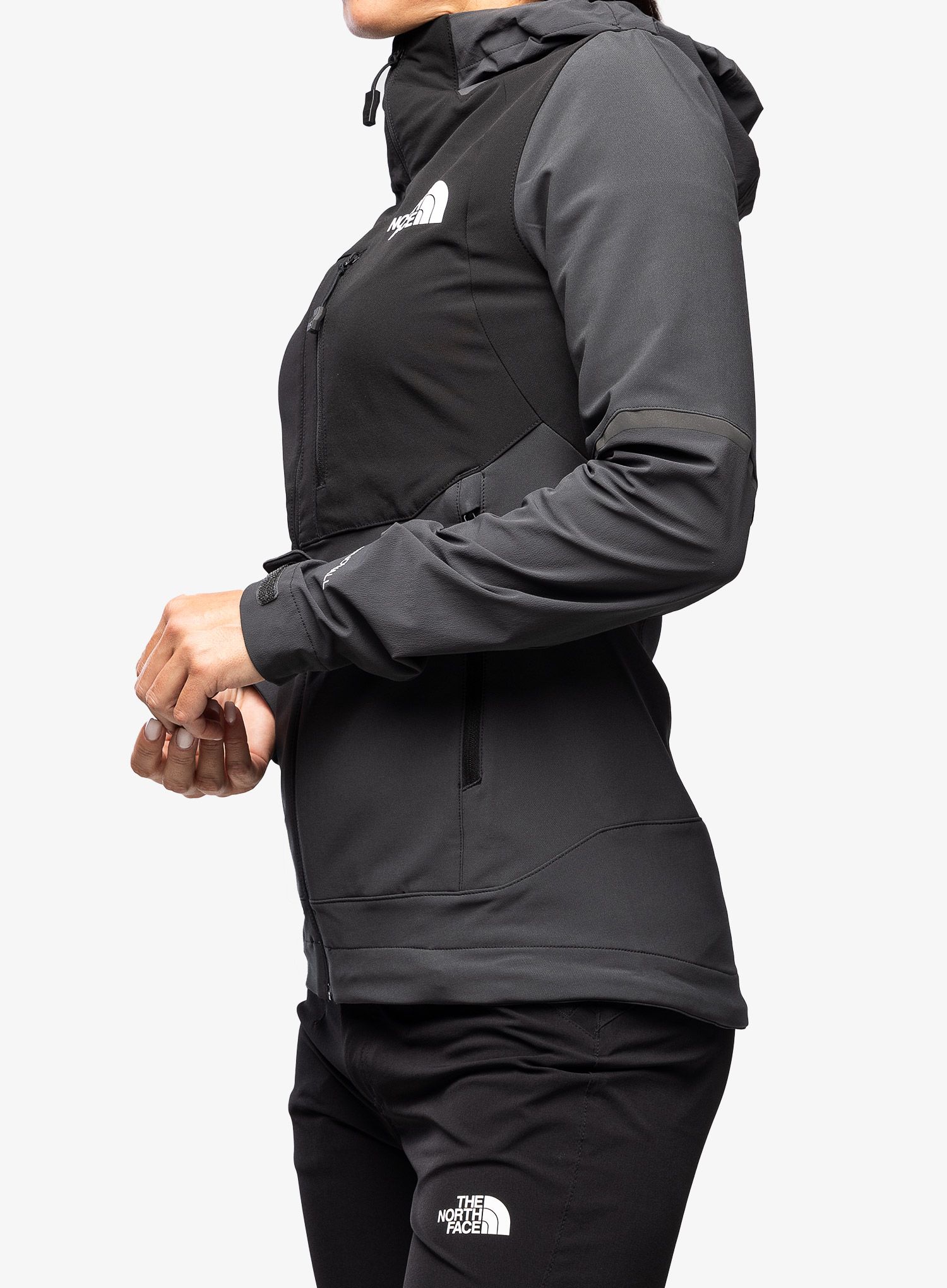 Ženski softshell The North Face Dawn Turn Hybrid Softshell Jacket - grey/black