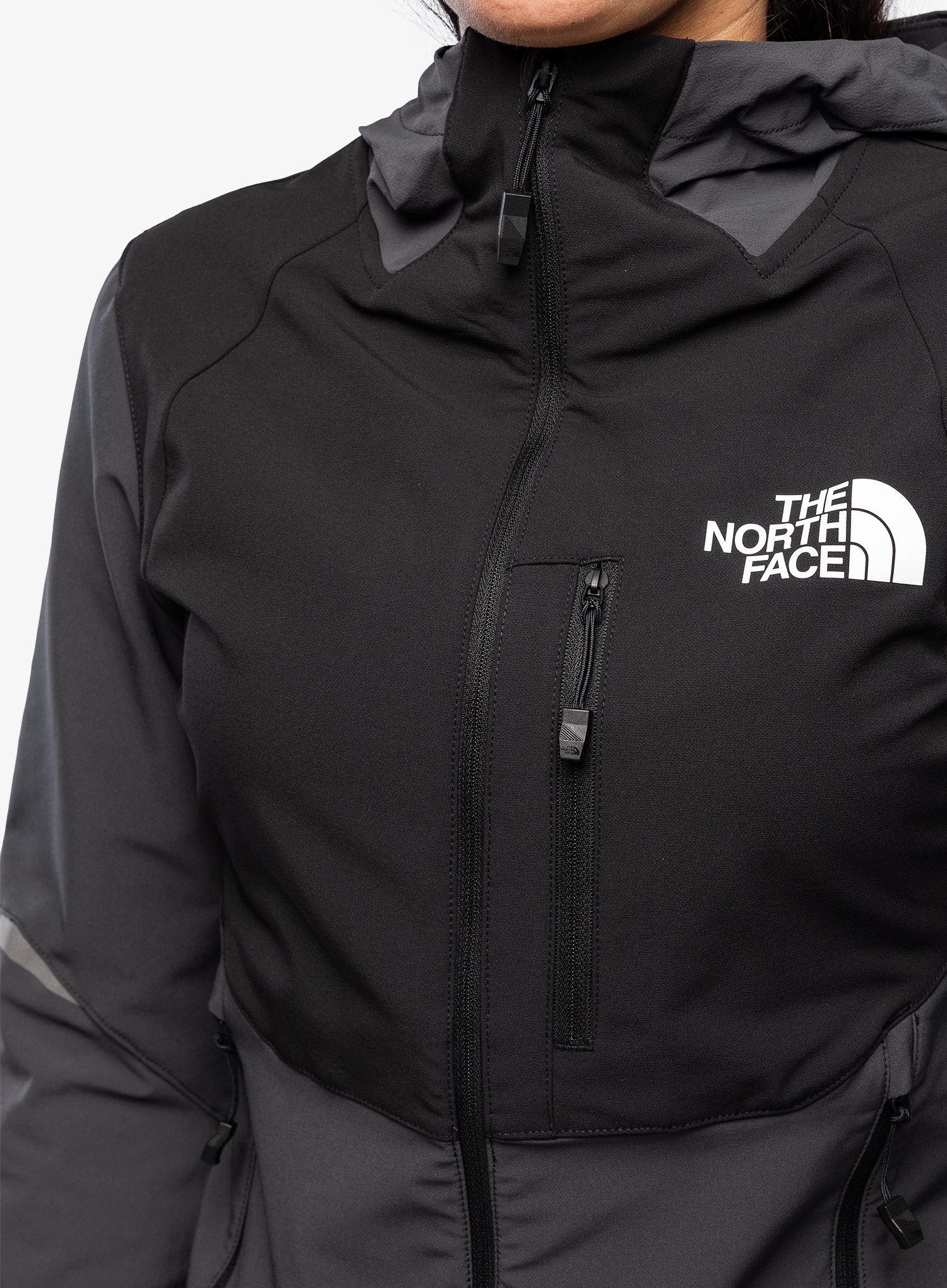 Ženski softshell The North Face Dawn Turn Hybrid Softshell Jacket - grey/black