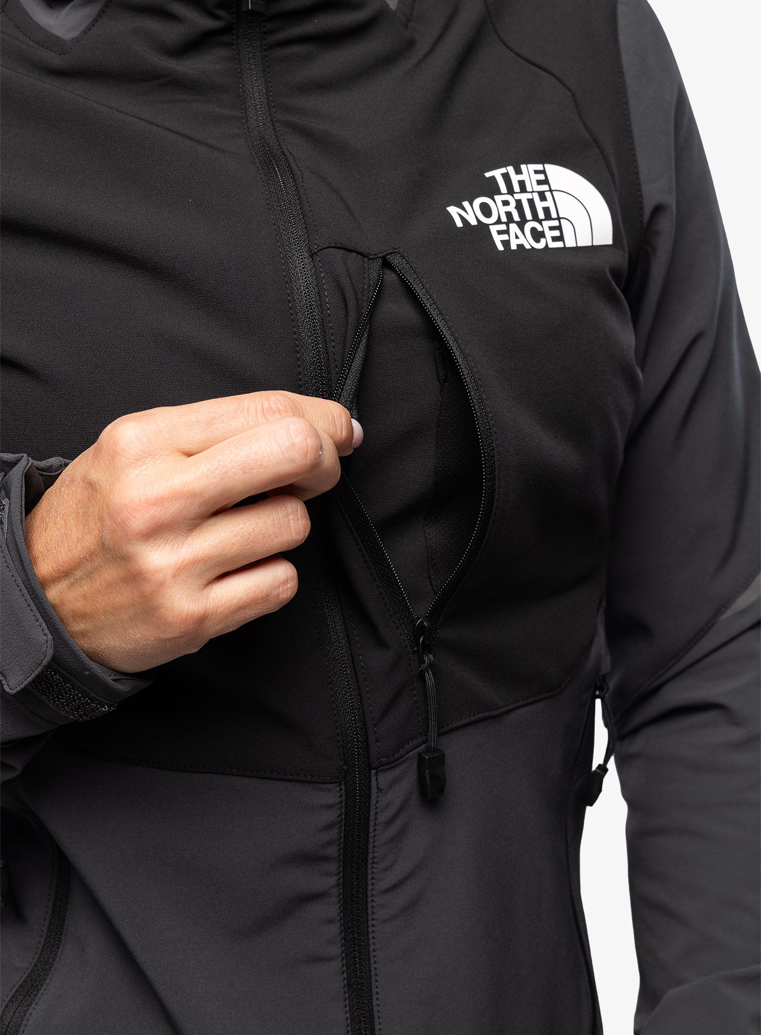 Ženski softshell The North Face Dawn Turn Hybrid Softshell Jacket - grey/black