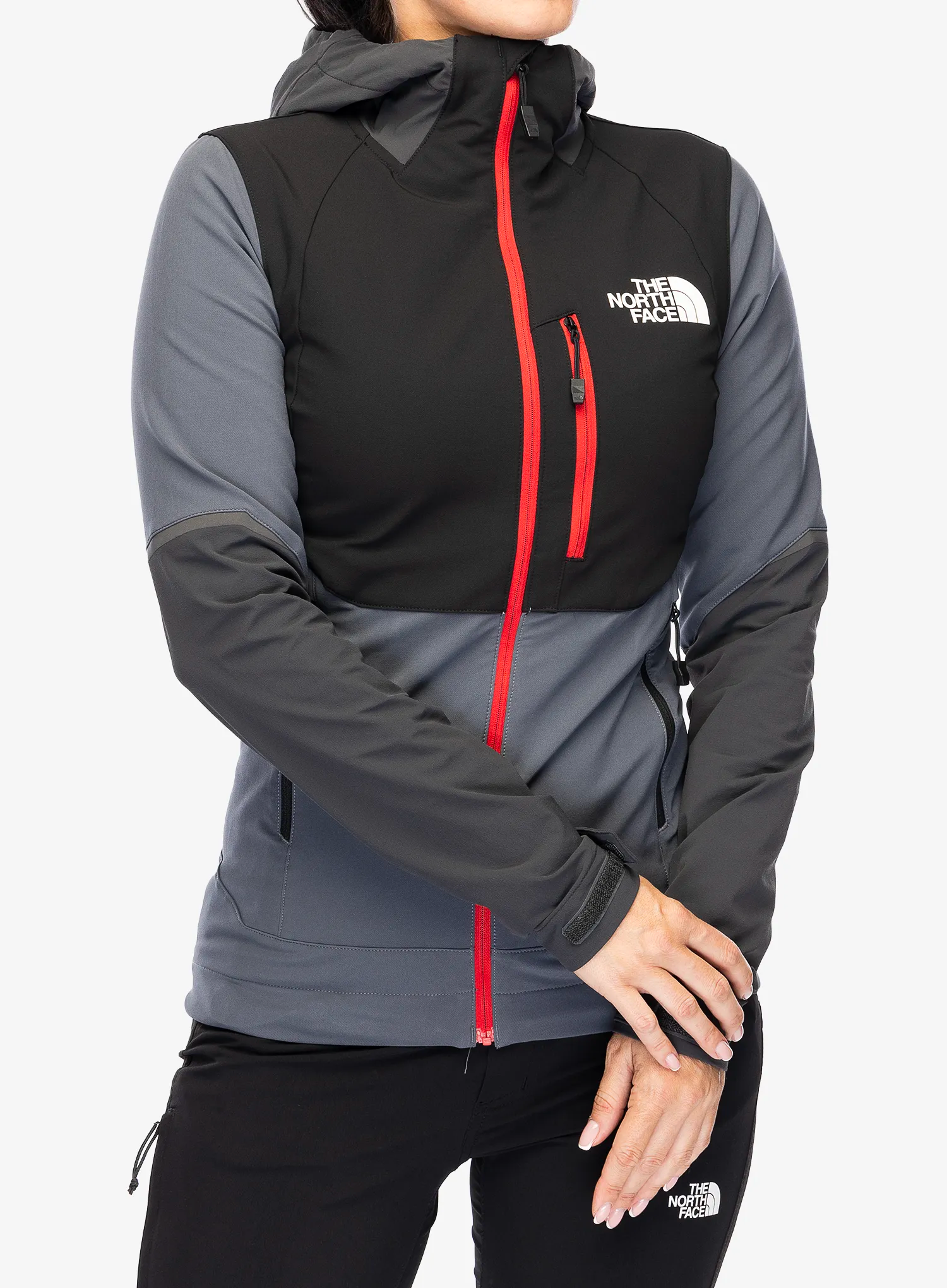 Ženska softshell jakna The North Face Dawn Turn Hybrid Softshell Jacket - vanadsgry/asphtgry/tnfblk