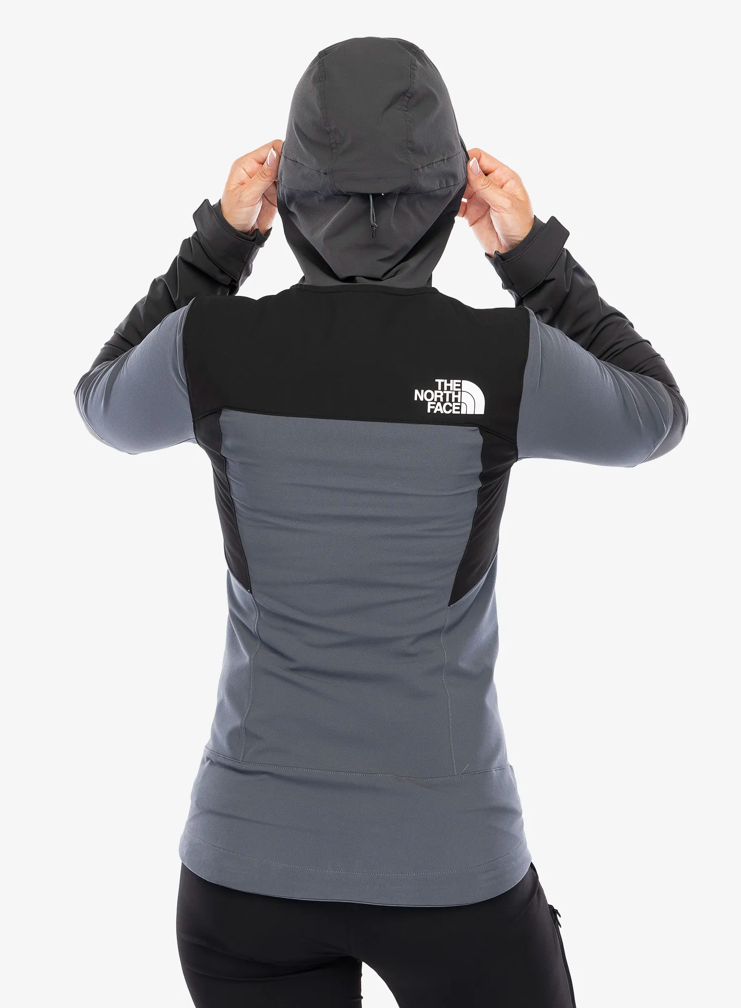 Ženska softshell jakna The North Face Dawn Turn Hybrid Softshell Jacket - vanadsgry/asphtgry/tnfblk