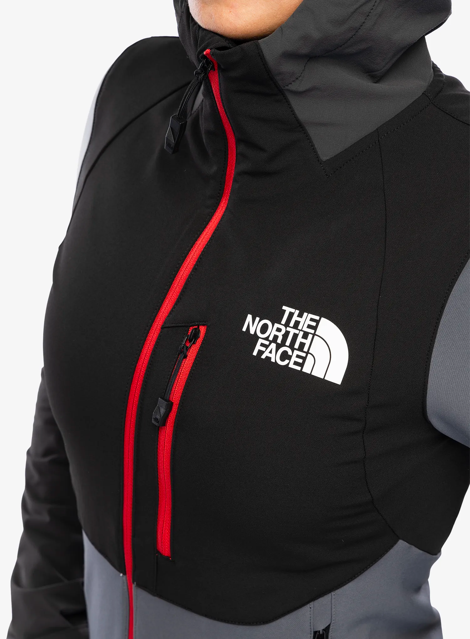 Ženska softshell jakna The North Face Dawn Turn Hybrid Softshell Jacket - vanadsgry/asphtgry/tnfblk