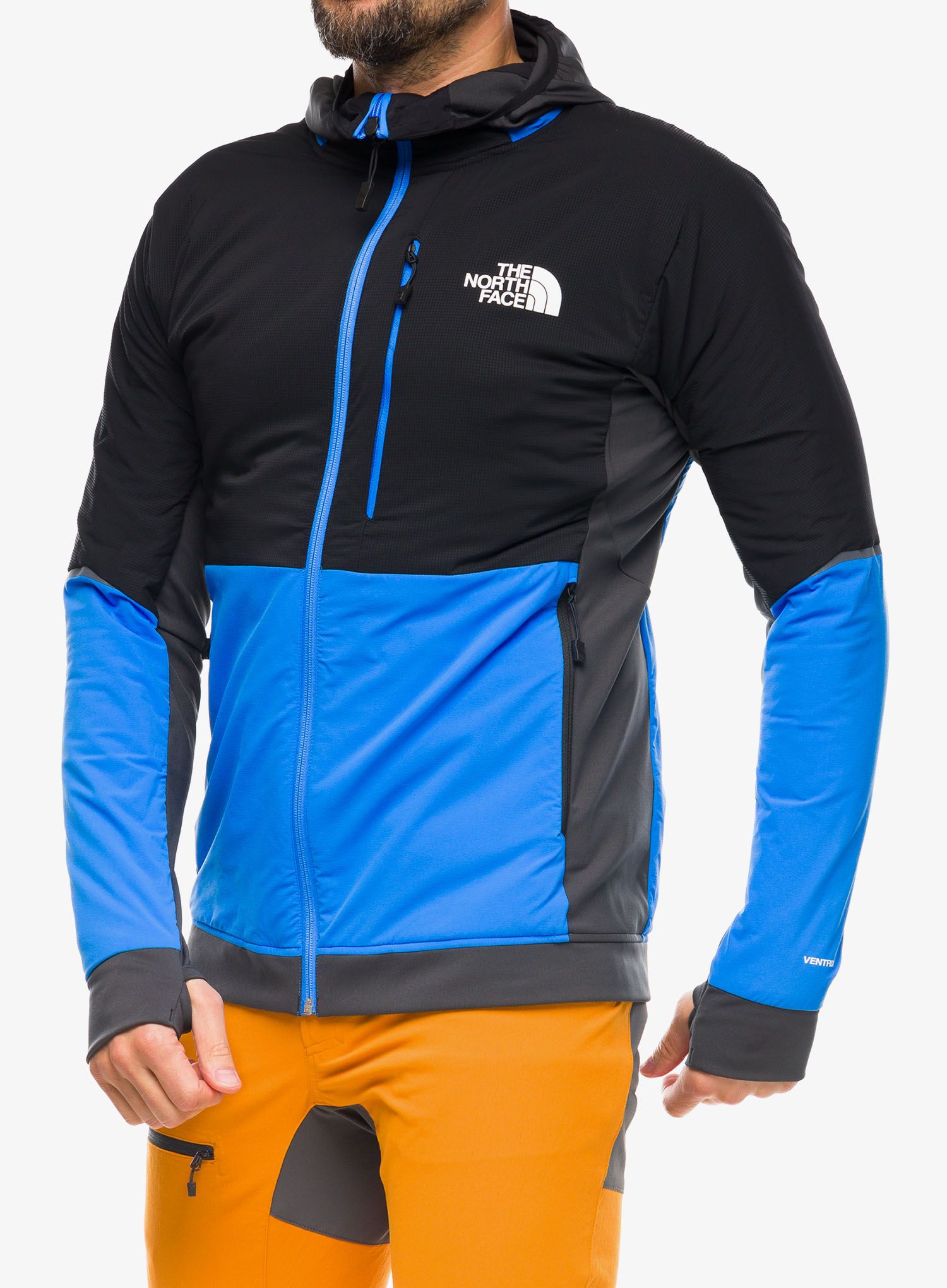 Hibridna jakna The North Face Dawn Turn Hybrid Ventrix Hoodie - blue/black