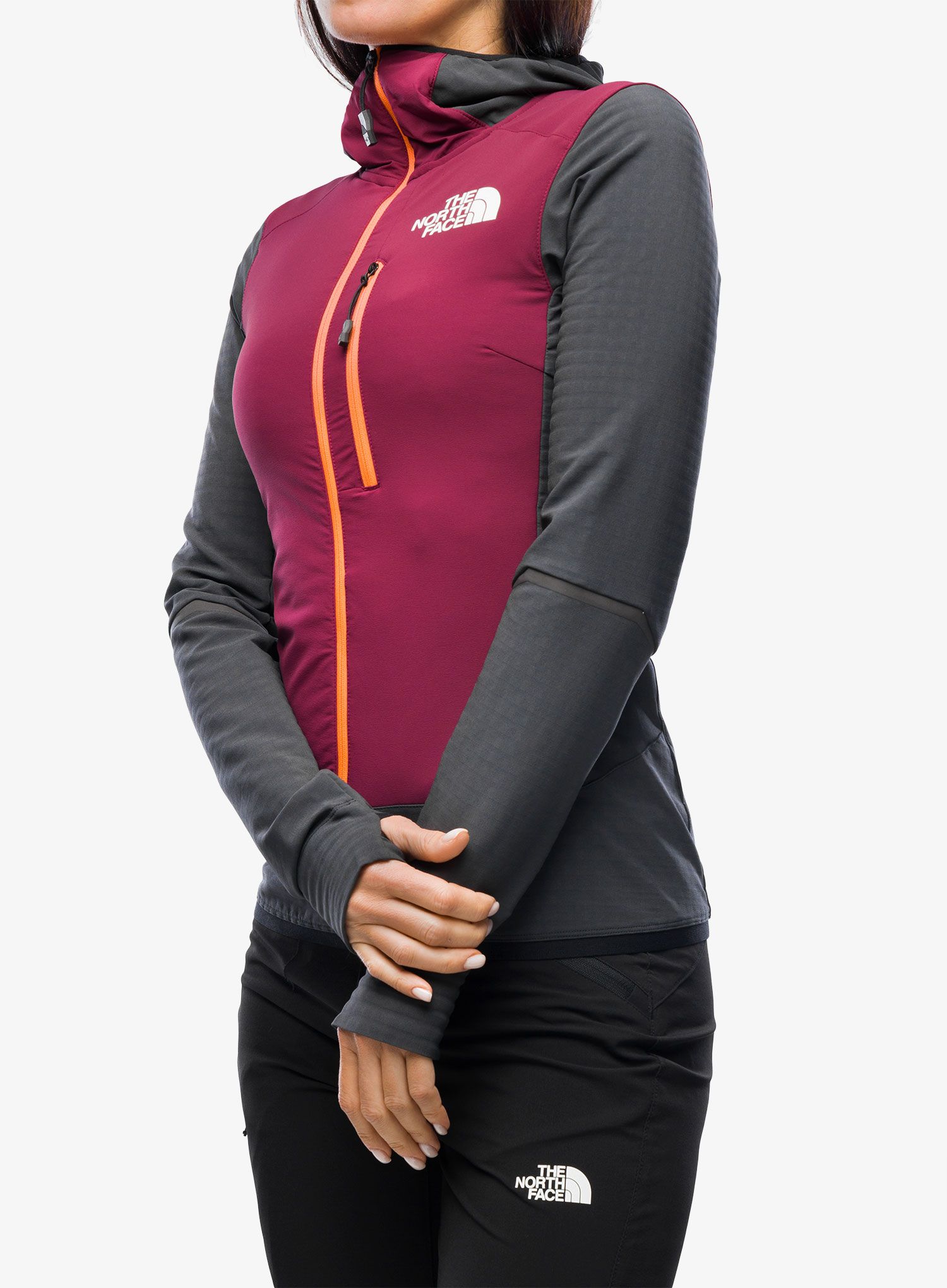 Ženska jakna The North Face Dawn Turn Hybrid Ventrix Midlayer - grey/boysenberry