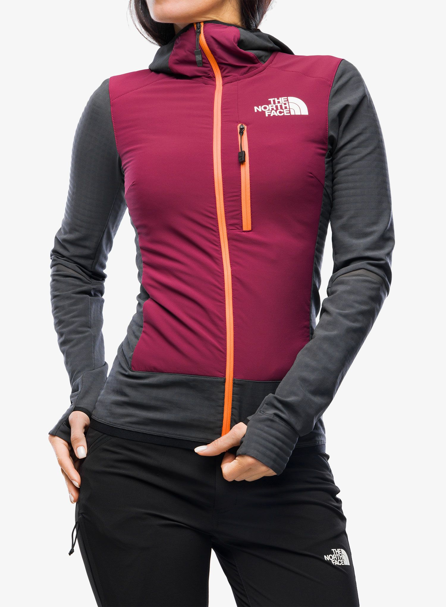 Ženska jakna The North Face Dawn Turn Hybrid Ventrix Midlayer - grey/boysenberry