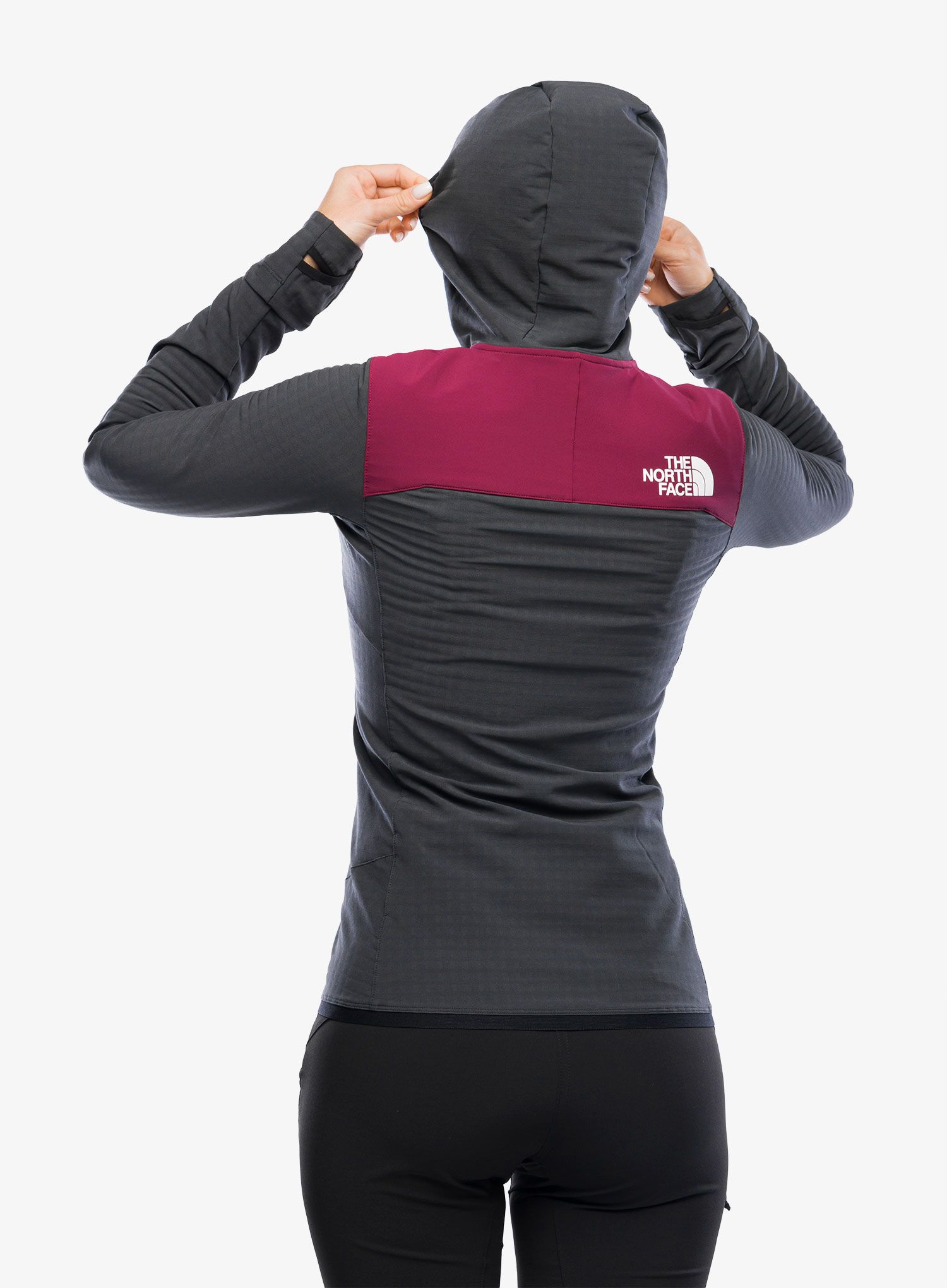 Ženska jakna The North Face Dawn Turn Hybrid Ventrix Midlayer - grey/boysenberry