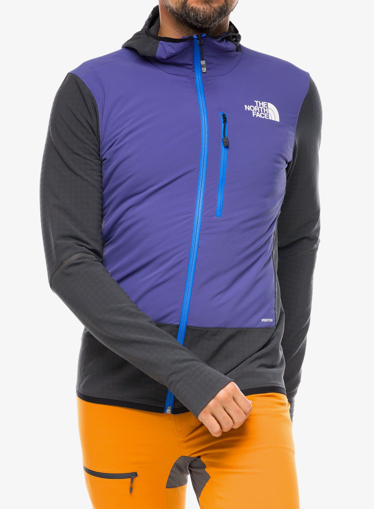 Hibridna jakna The North Face Dawn Turn Hybrid Ventrix Midlayer - grey/cave blue