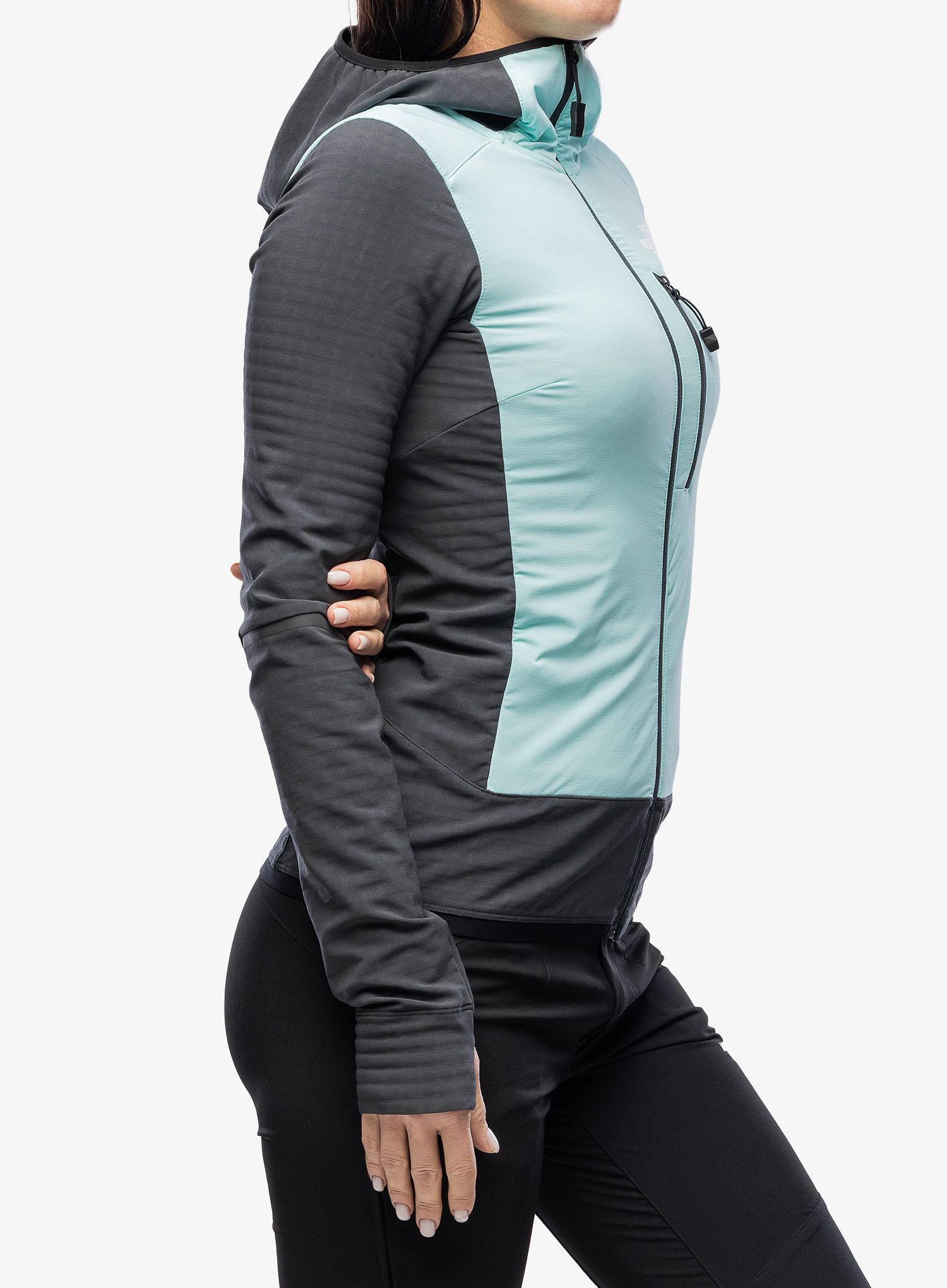 Ženska jakna The North Face Dawn Turn Hybrid Ventrix Midlayer - grey/teal