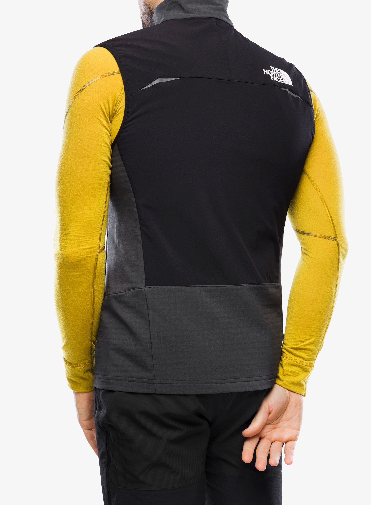 Moški brezrokavnik The North Face Dawn Turn Hybrid Ventrix Vest - asphaltgrey/tnfb/shckor
