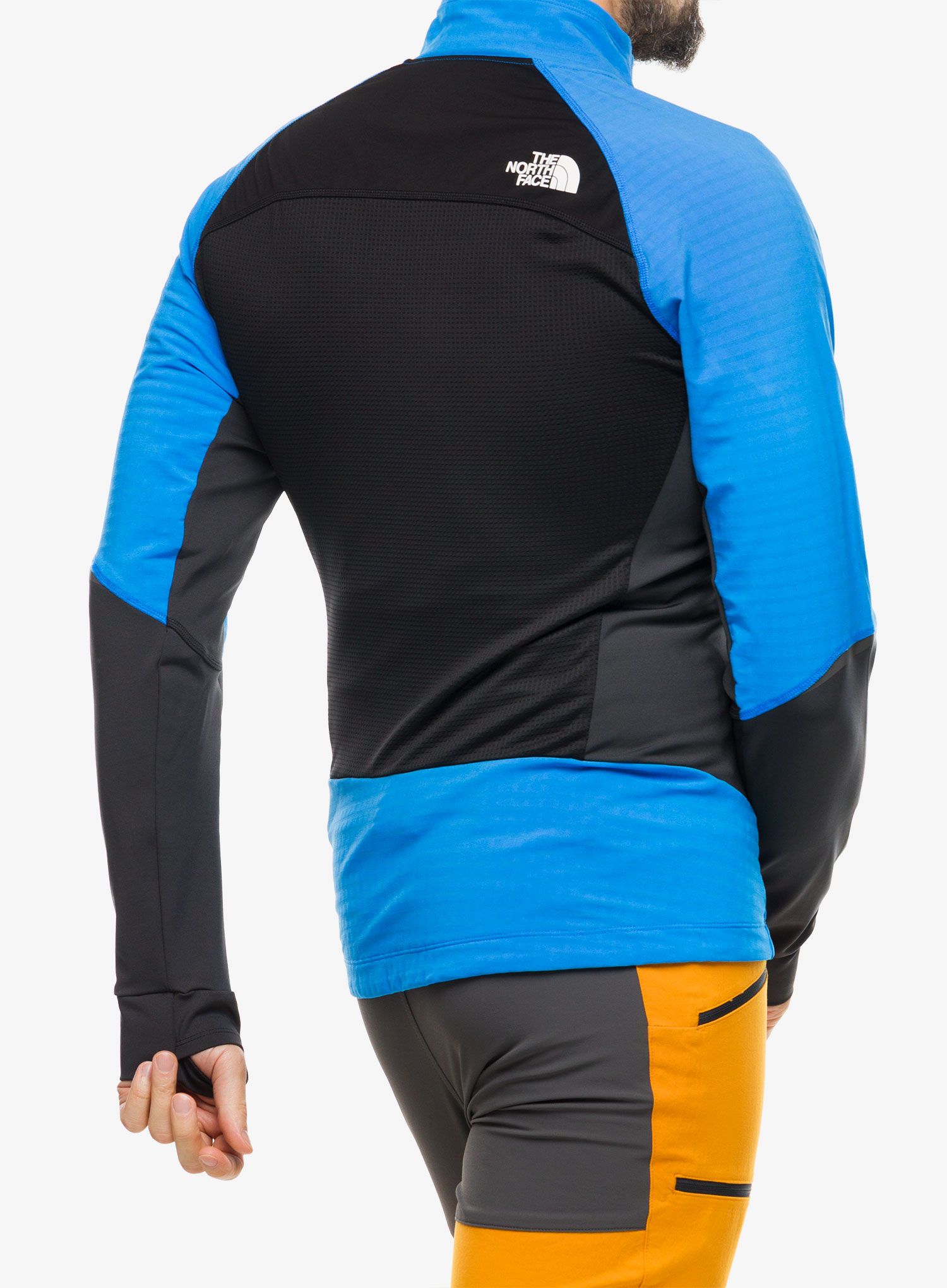 Jakna za turno smučanje The North Face Dawn Turn Softshell Fz - black/optic blue