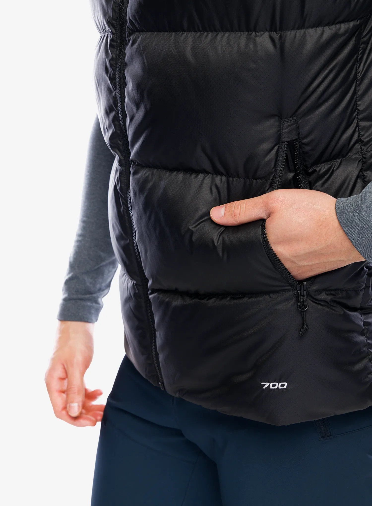 Puhasti brezrokavnik The North Face Diablo Down 2.0 Vest - tnf black heather/tnf black