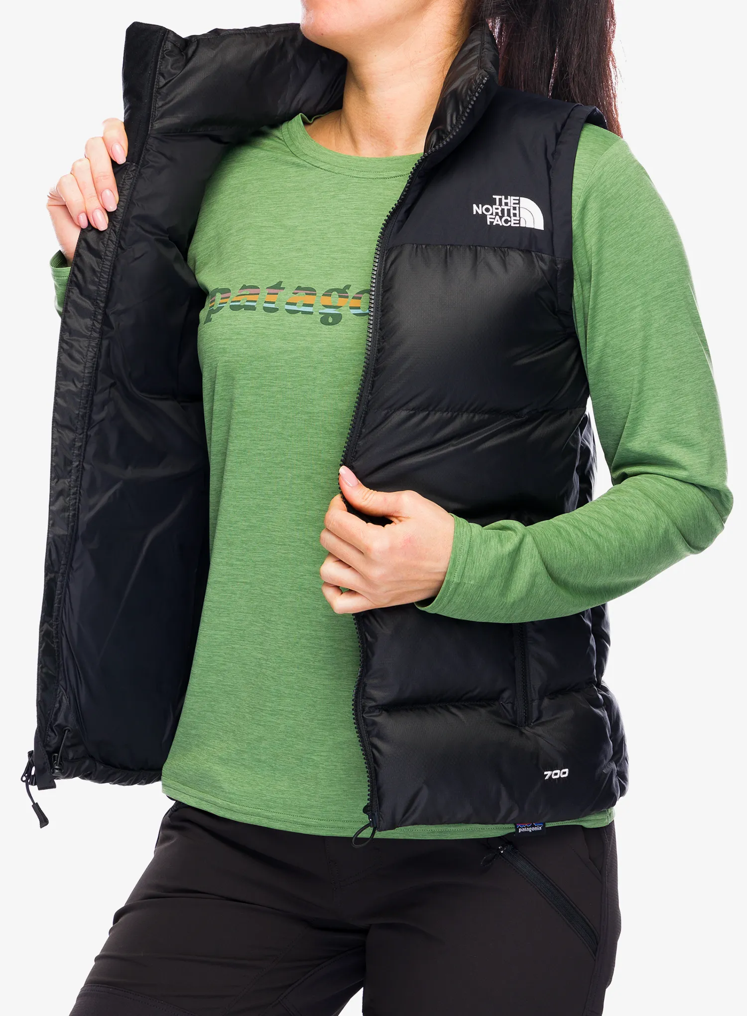 Ženski brezrokavnik The North Face Diablo Down 2.0 Vest - tnf black heather/tnf black