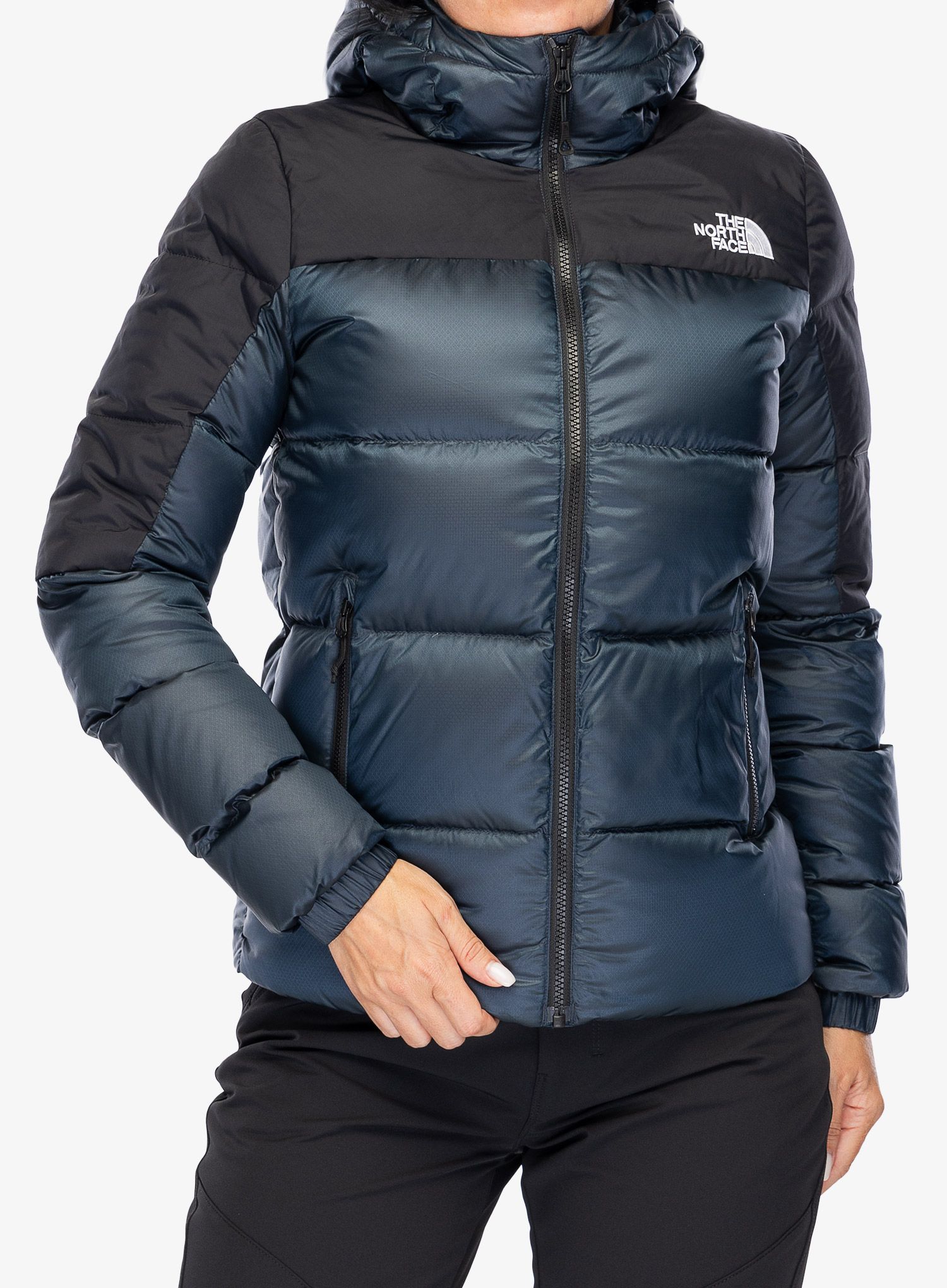 Ženska puhovka The North Face Diablo Down 2.0 Hoodie - shady blue black heathe