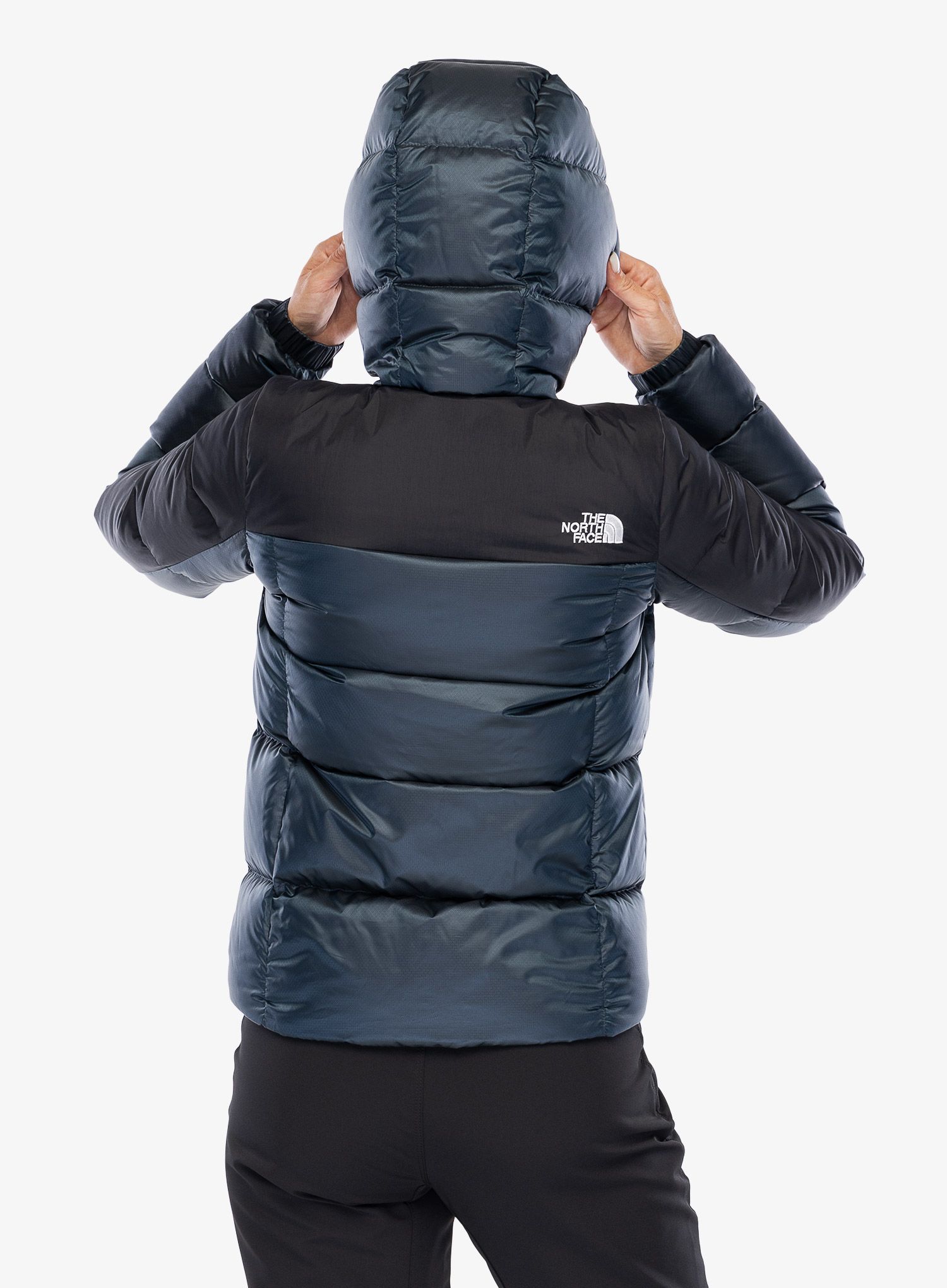 Ženska puhovka The North Face Diablo Down 2.0 Hoodie - shady blue black heathe