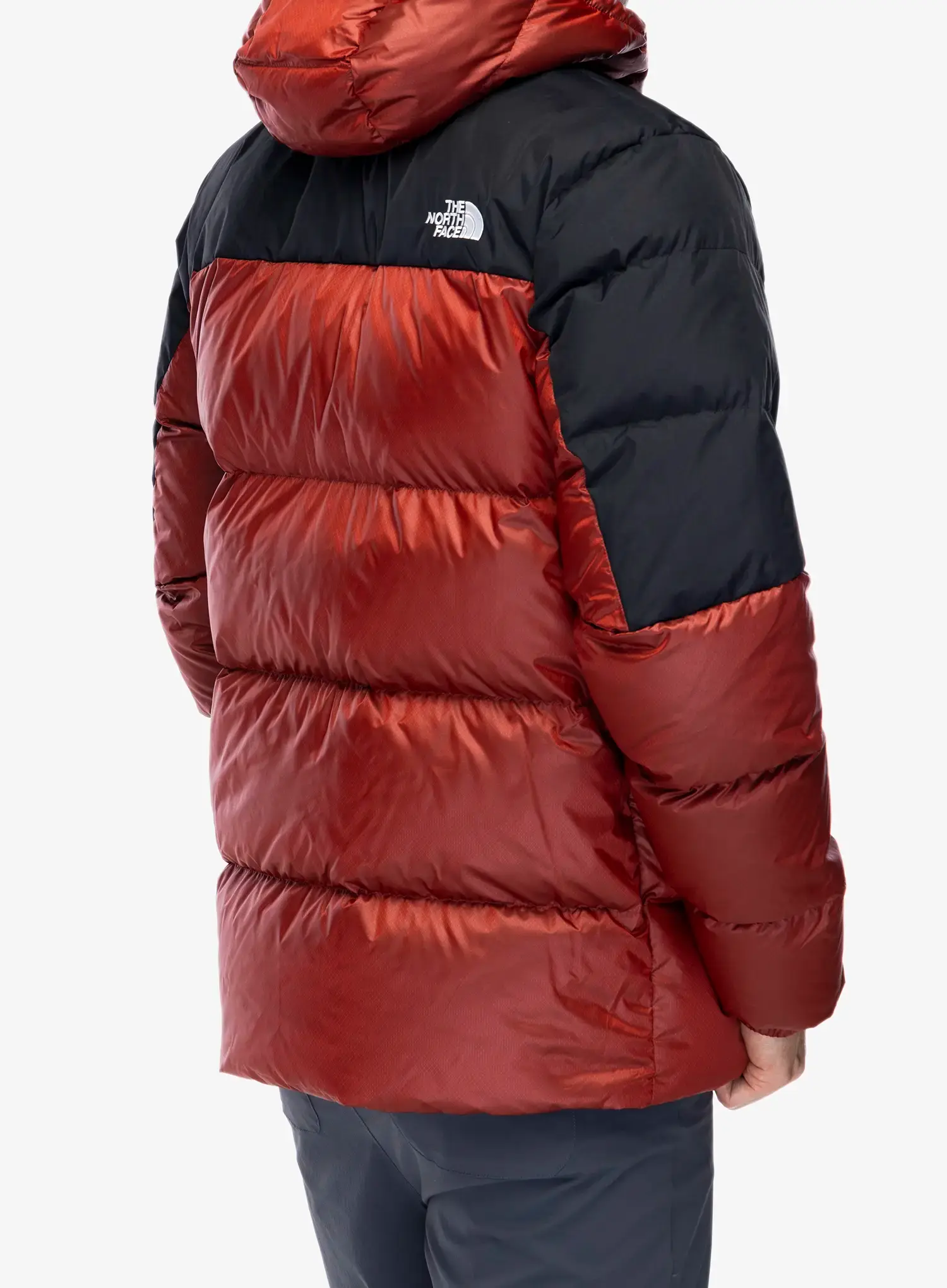 Puhovka The North Face Diablo Down 2.0 Hoodie - high risk red black heather