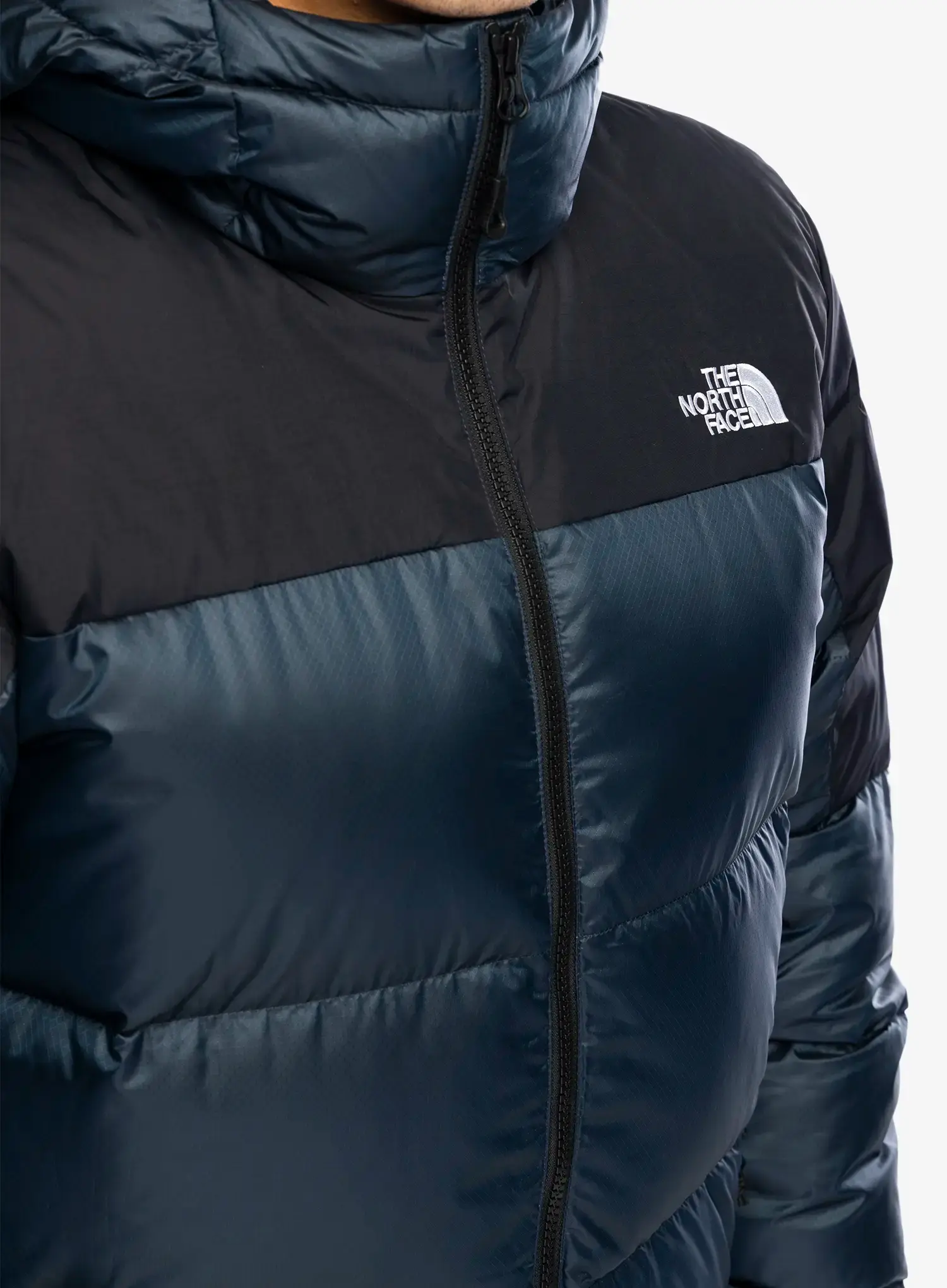 Puhovka The North Face Diablo Down 2.0 Hoodie - shady blue black heather