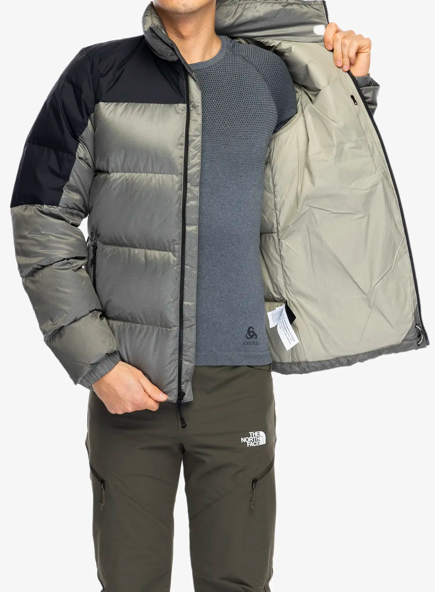 Puhovka The North Face Diablo Down 2.0 Jacket - clay grey black heather
