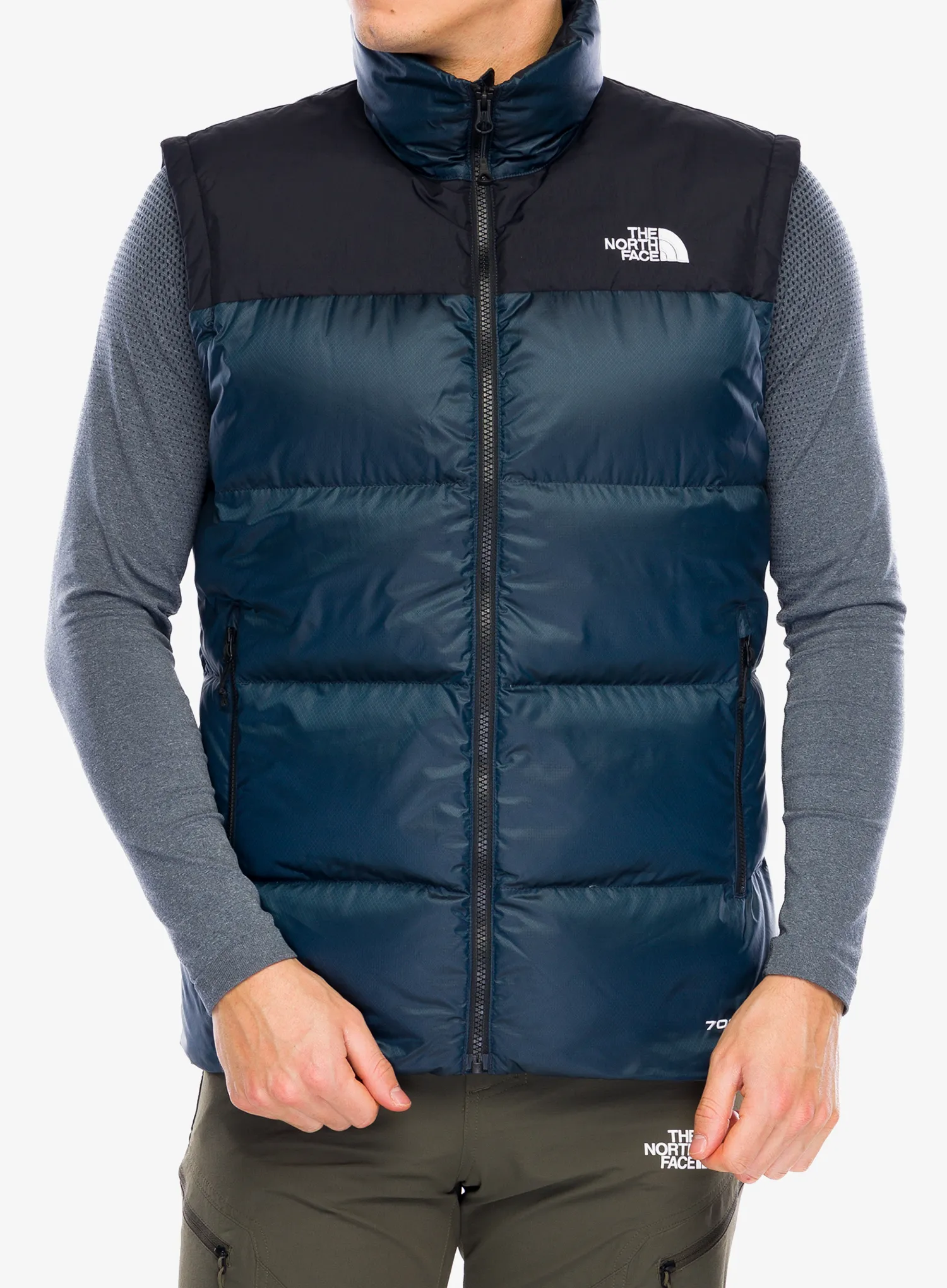 Puhasti brezrokavnik The North Face Diablo Down 2.0 Vest - shady blue black heather