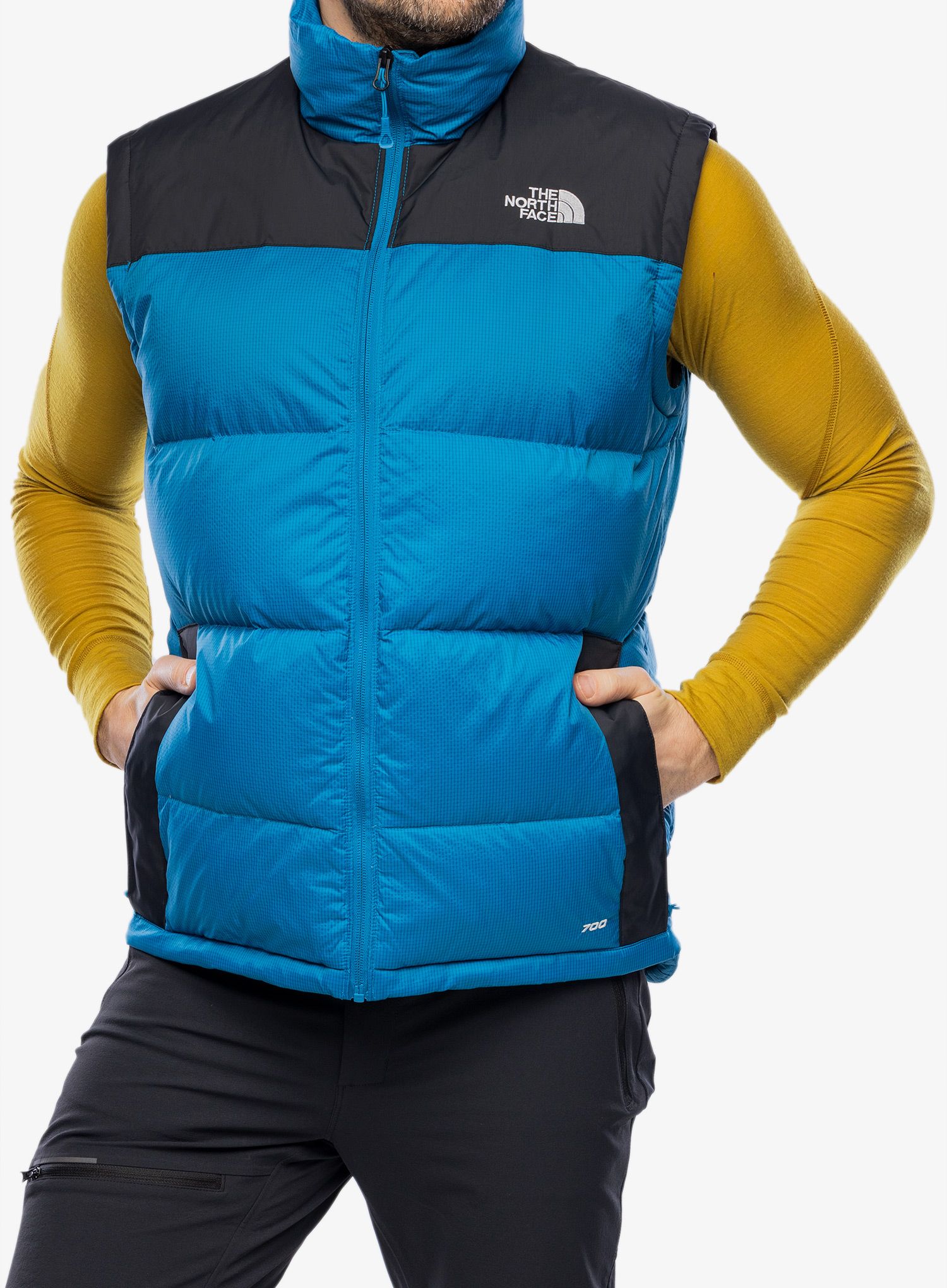 Puhasti brezrokavnik The North Face Diablo Down Vest - adriatic blue/tnf black