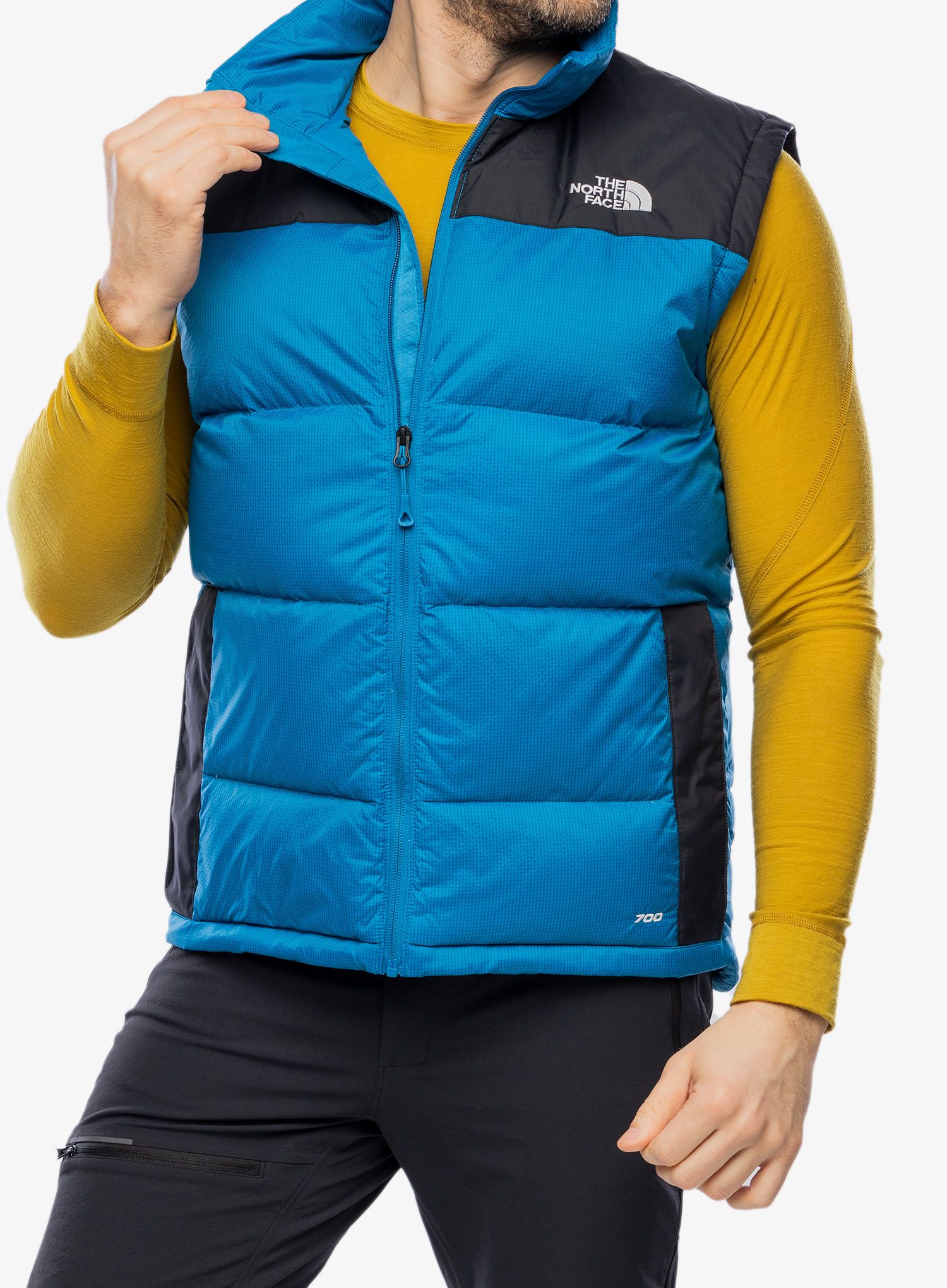 Puhasti brezrokavnik The North Face Diablo Down Vest - adriatic blue/tnf black