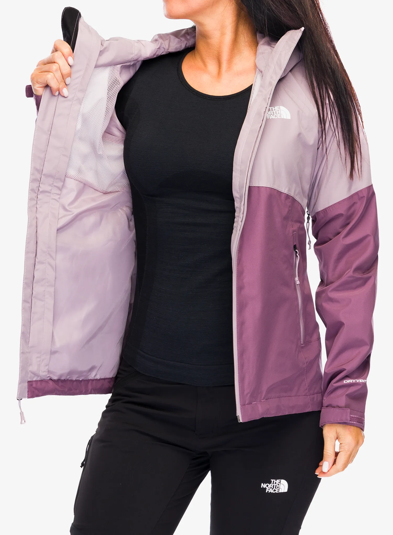 Ženska jakna The North Face Diablo Dynamic Zip-In Jacket - purple chalk/midnight mauve