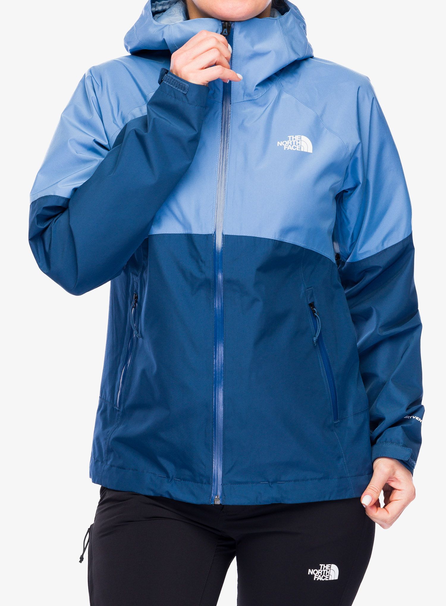 Ženska hardshell jakna The North Face Diablo Dynamic Zip-In Jacket - stone/blue