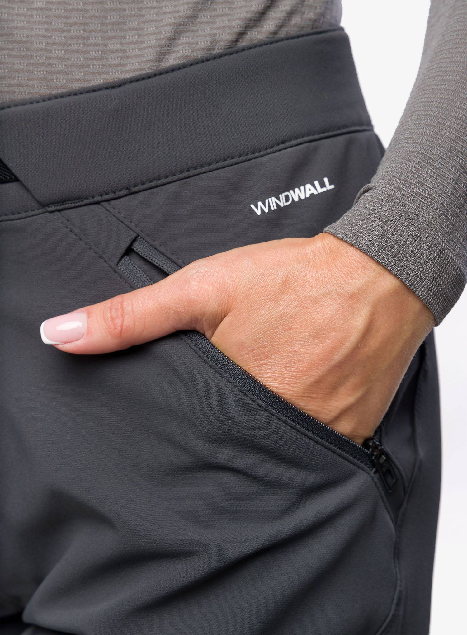 Ženske pohodniške hlače The North Face Diablo Reg Straight Pant - asphalt grey